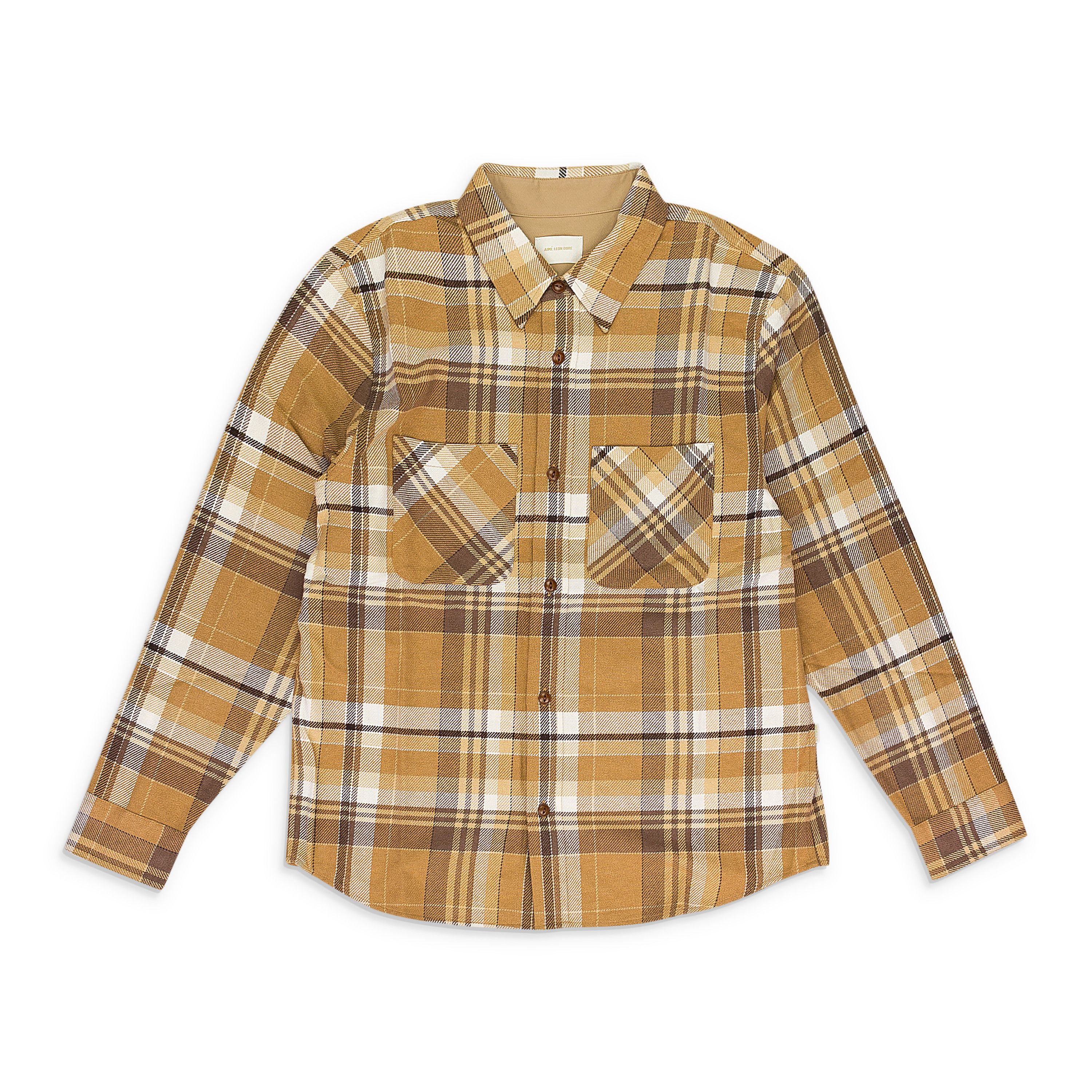 Aime Leon Dore Aime Leon Dore BROWN PLAID COTTON BUTTON-DOWN SHIRT SIZE S Size US S / EU 44-46 / 1 - 1 Thumbnail