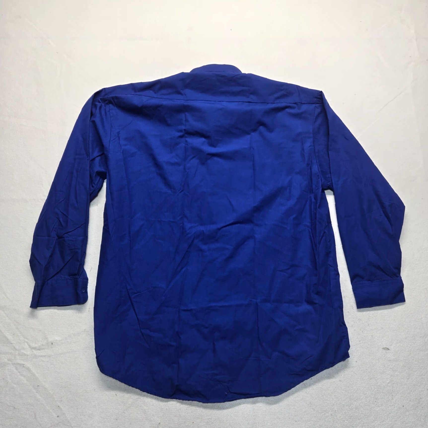 Vintage Henri Valdise Solid Blue Long Sleeve Button Up Shirt Adult Men's 2XL Blue 2XL Shirt Mens 2XL Button-Up Solid Blue Long Sleeve Henri Valdise Size US XXL / EU 58 / 5 - 7 Thumbnail