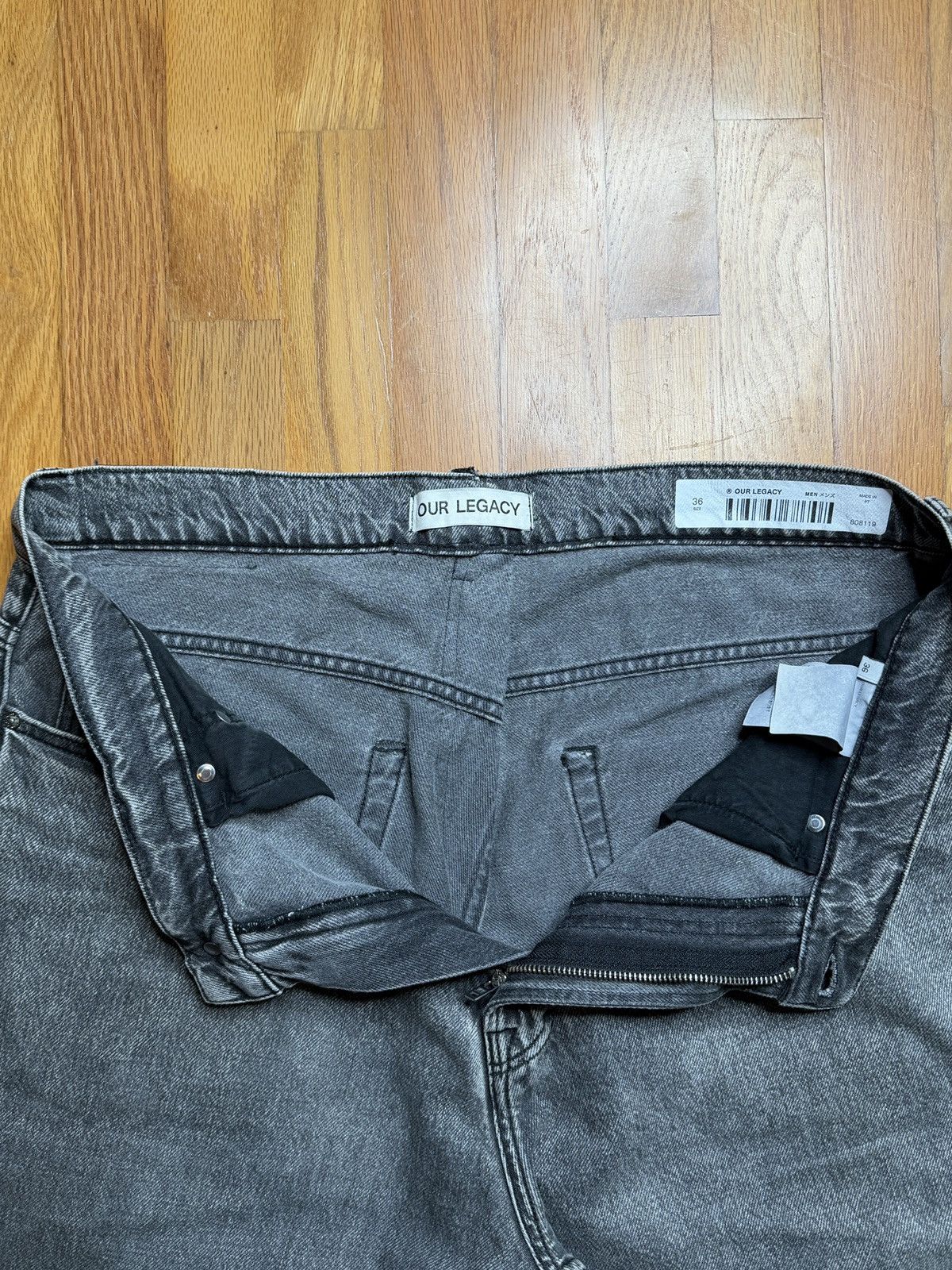 Our Legacy Our Legacy Extended Third Cut Denim Washed Black Size US 36 / EU 52 - 3 Thumbnail
