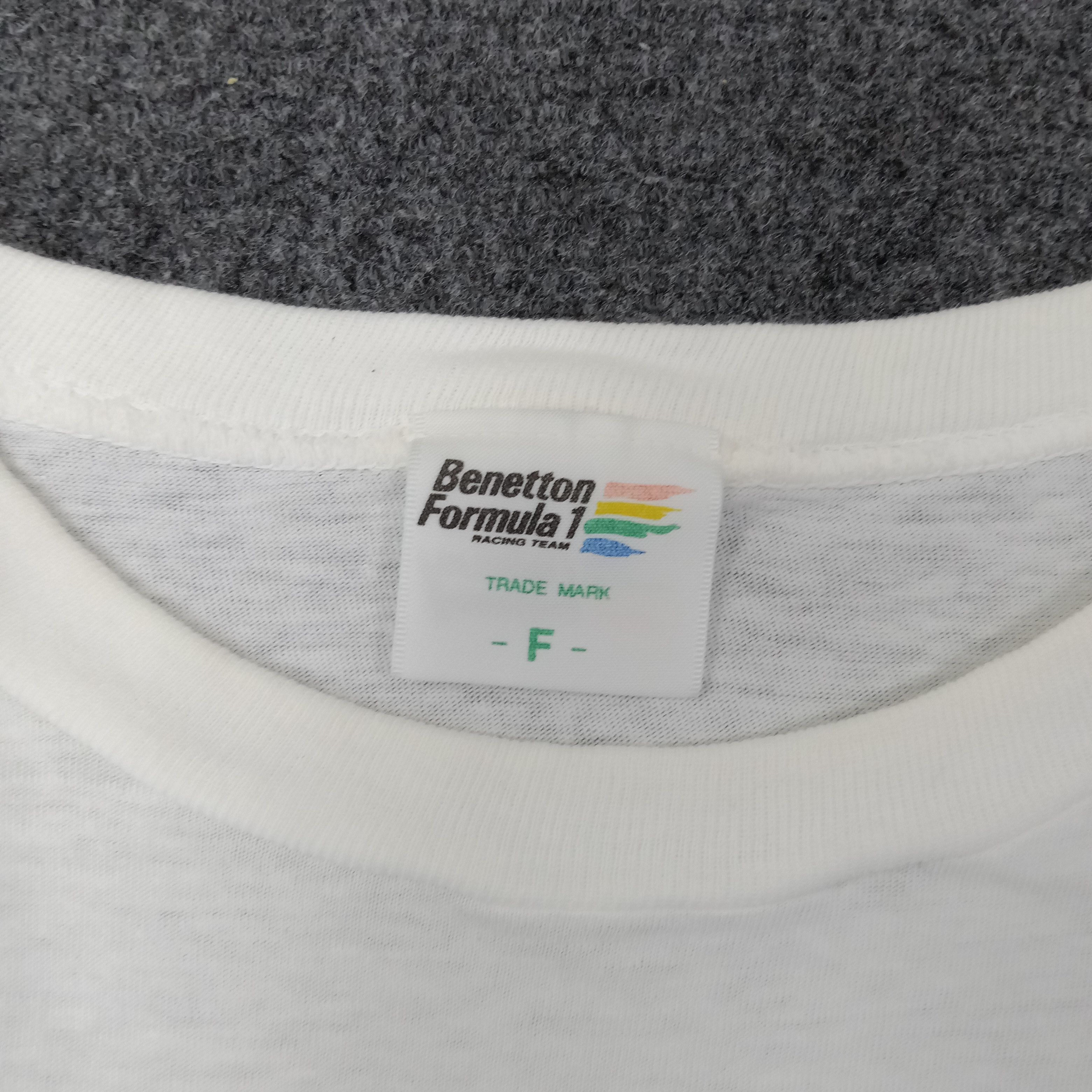 Vintage Benetton Formula 1 Racing Team Motorsports Tshirt C223N17 Size US M / EU 48-50 / 2 - 5 Thumbnail