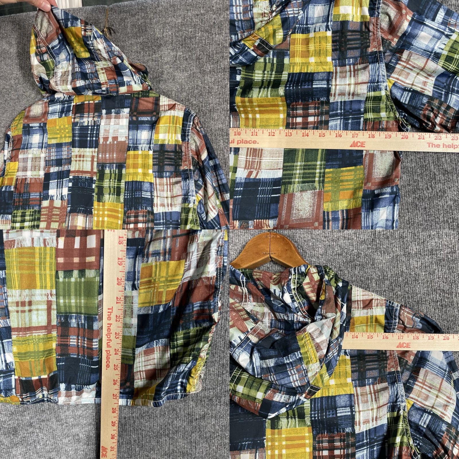The North Face The North Face Purple Label Nanamica Pertex Jacket M Purple Patchwork Print Windbreaker Mens Negotiate-safe Size US M / EU 48-50 / 2 - 10 Thumbnail