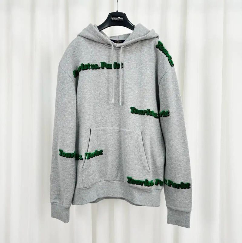 Louis Vuitton Louis Vuitton Gray Cotton Logo Sweatshirt for Men 0089 Size US S / EU 44-46 / 1 - 1 Thumbnail