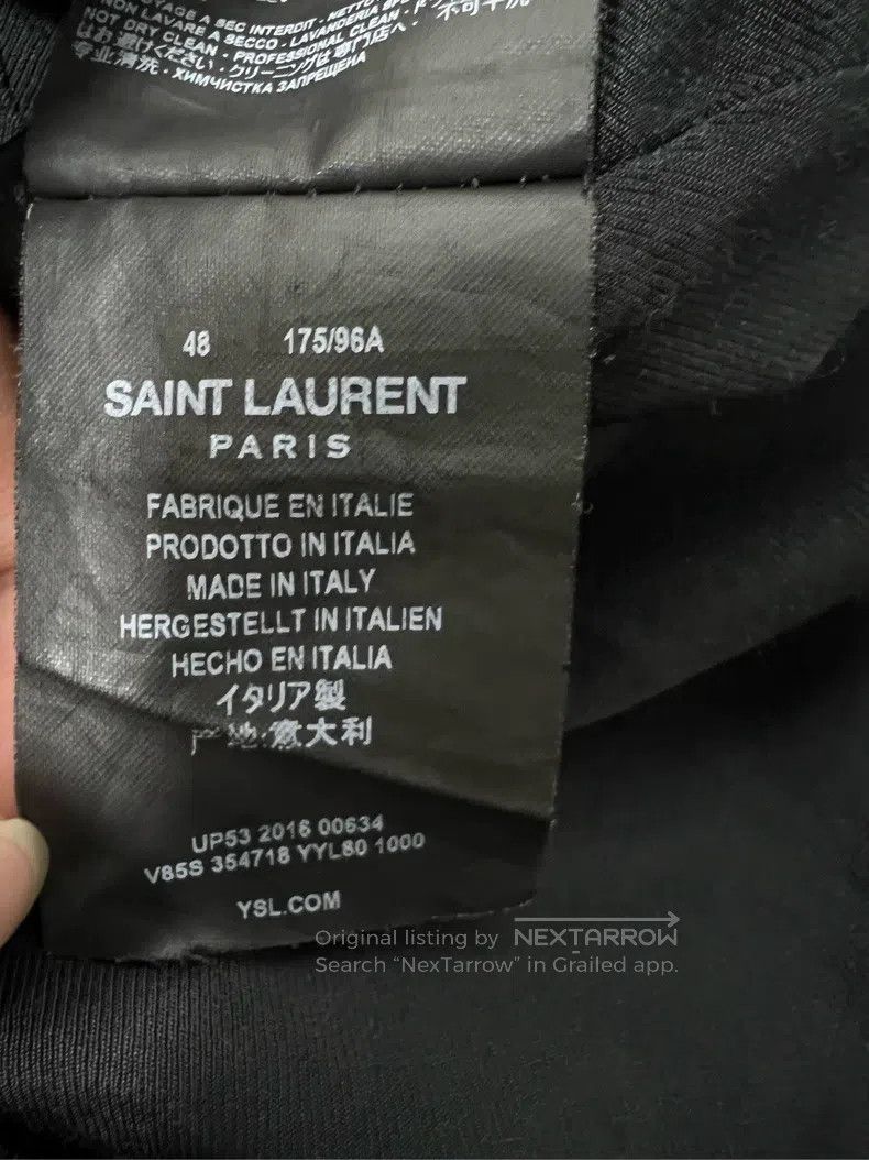 Saint Laurent Paris Saint Laurent Paris Black and white baseball jacket Size US M / EU 48-50 / 2 - 4 Thumbnail