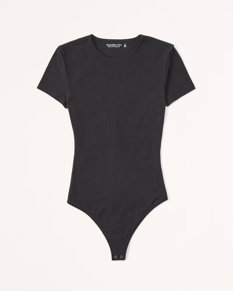 Abercrombie & Fitch Short-Sleeve Cotton Seamless *RETAIL $70* Size M / US 6-8 / IT 42-44 - 2 Thumbnail