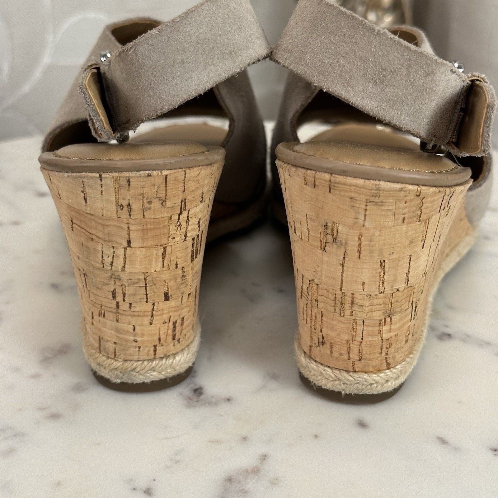 Franco Sarto Franco Sarto Julien Cork Wedge Taupe Espadrilles Size-8.5M Size US 8.5 / IT 38.5 - 9 Thumbnail