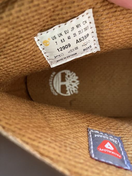 Timberland Timberland Waterproof Wheat Boys Leather Boots sz 7 W 8.5 Size US 7 / EU 40 - 5 Thumbnail