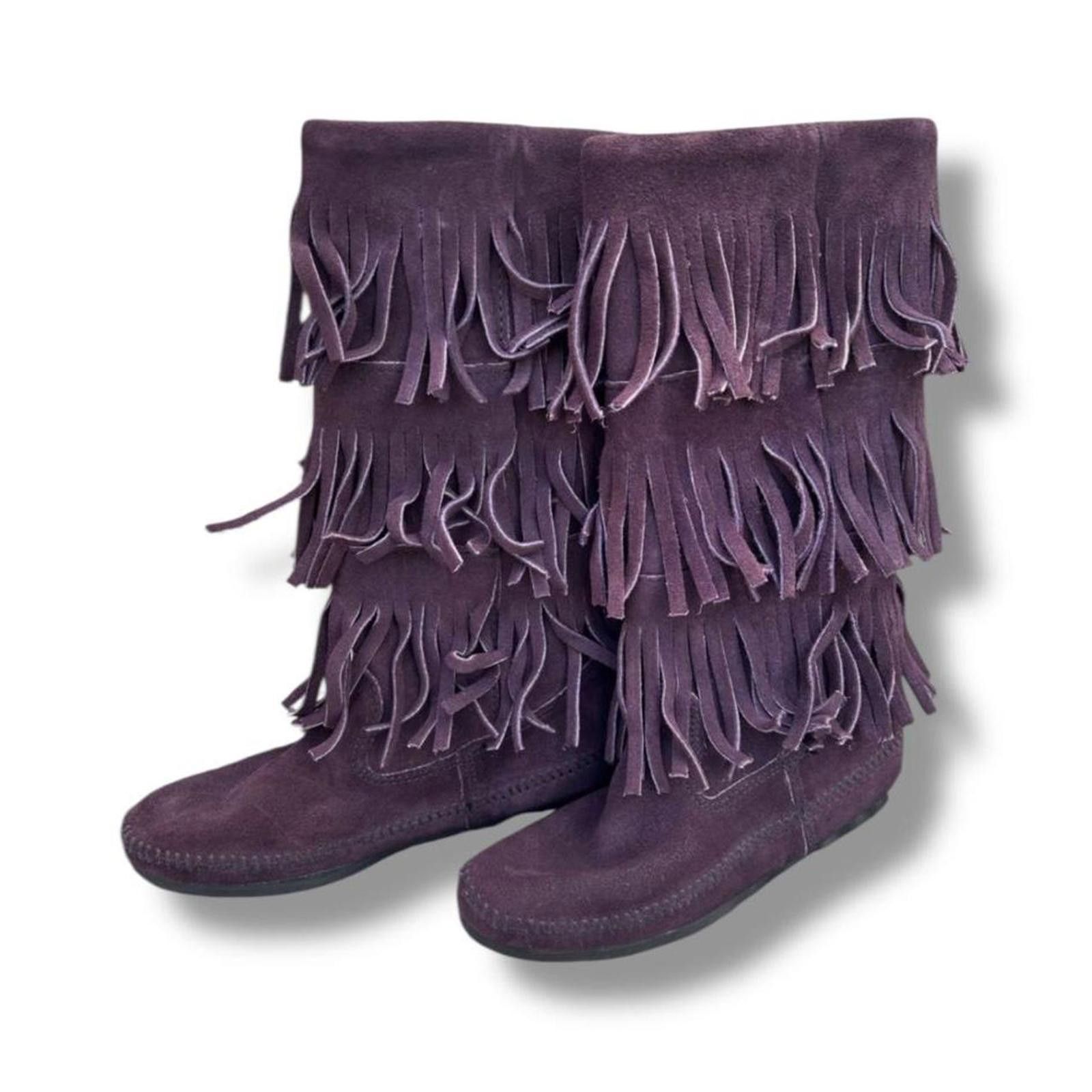 Other Western style fringe whimsy goth biker boots Size US 6 / IT 36 - 1 Thumbnail