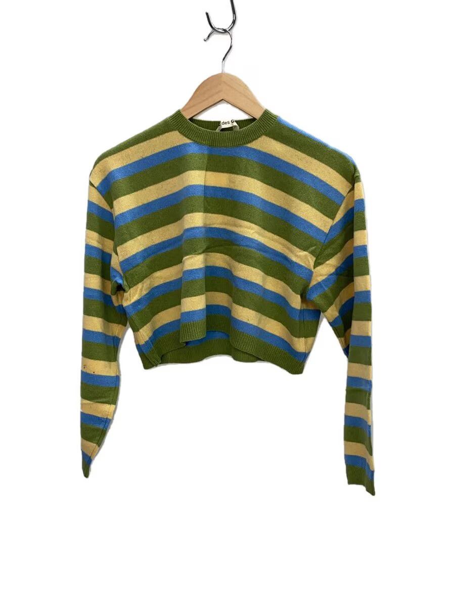 Comme des Garcons 1989 Cropped Striped Wool Knit Sweater Size M / US 6-8 / IT 42-44 - 1 Thumbnail