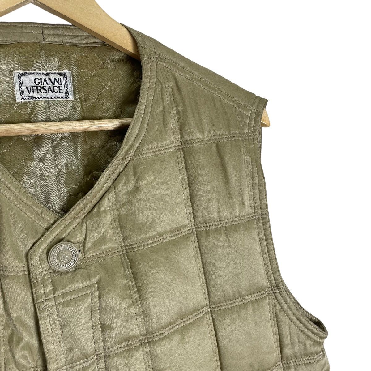 Versace 🌟GIANI VERSACE PUFFER LIGHT ZIPPER VEST Size US S / EU 44-46 / 1 - 4 Thumbnail