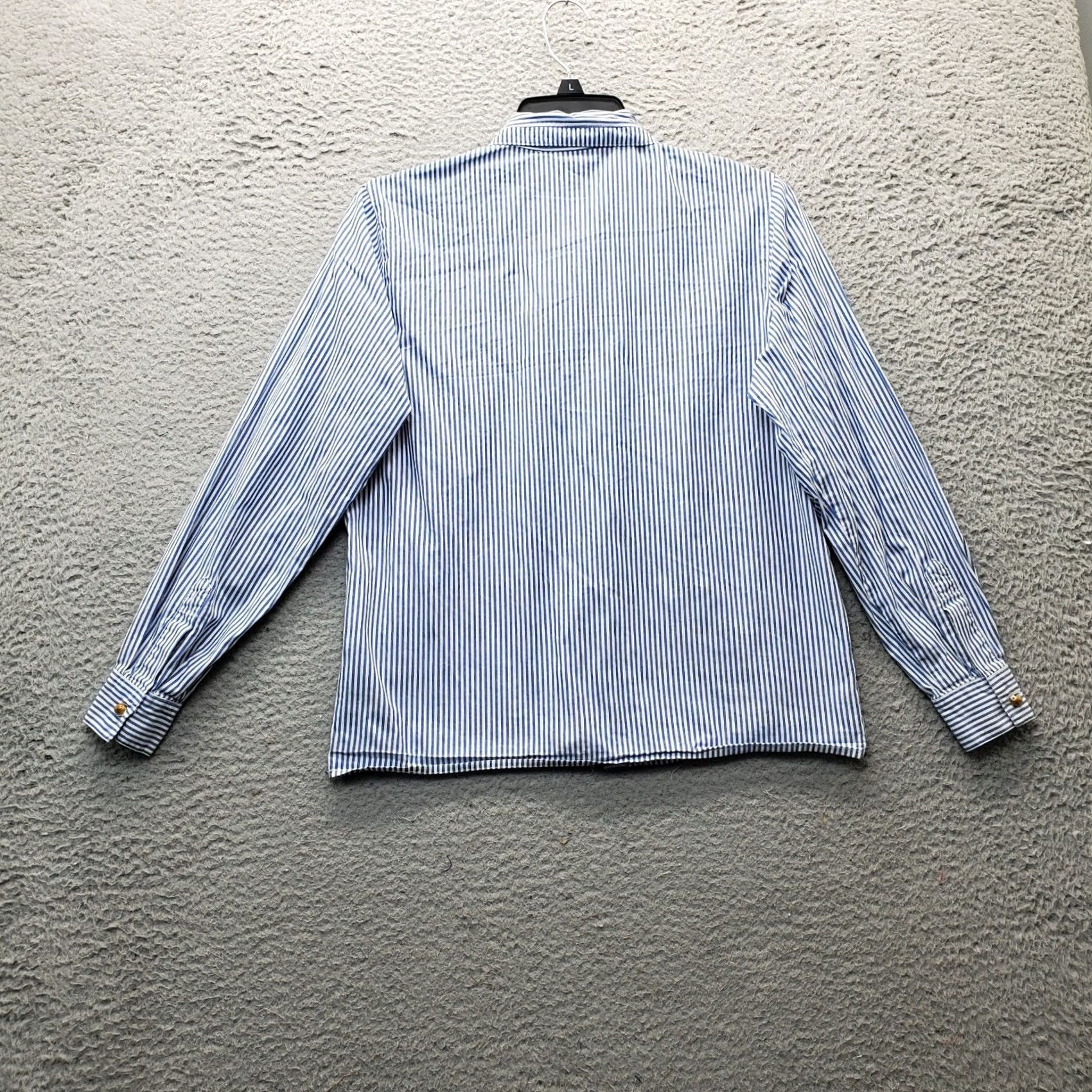 Talbots Talbots Shirt Women's 4P Multi Striped Cotton Classic Fit Collared Button Down Size S / US 4 / IT 40 - 2 Thumbnail