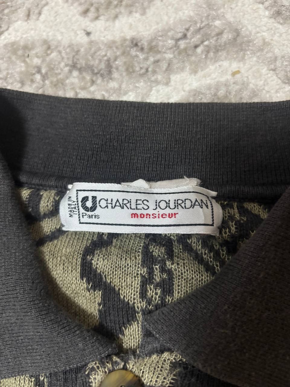 Charles Jourdan Vintage Charles Jourdan Monsieur Knitted Polo Shirt Size US XL / EU 56 / 4 - 11 Thumbnail