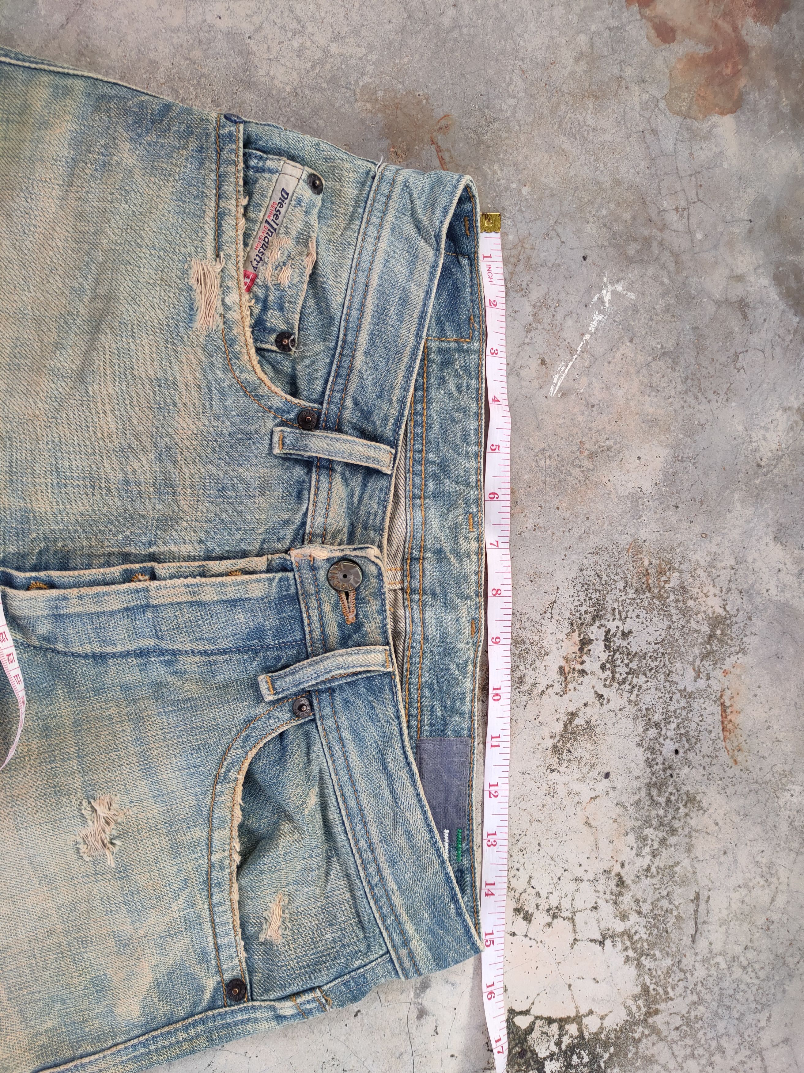 Diesel VINTAGE RUSTY DIESEL DISTRESSED JEAN DENIM PANTS Size US 29 - 8 Thumbnail