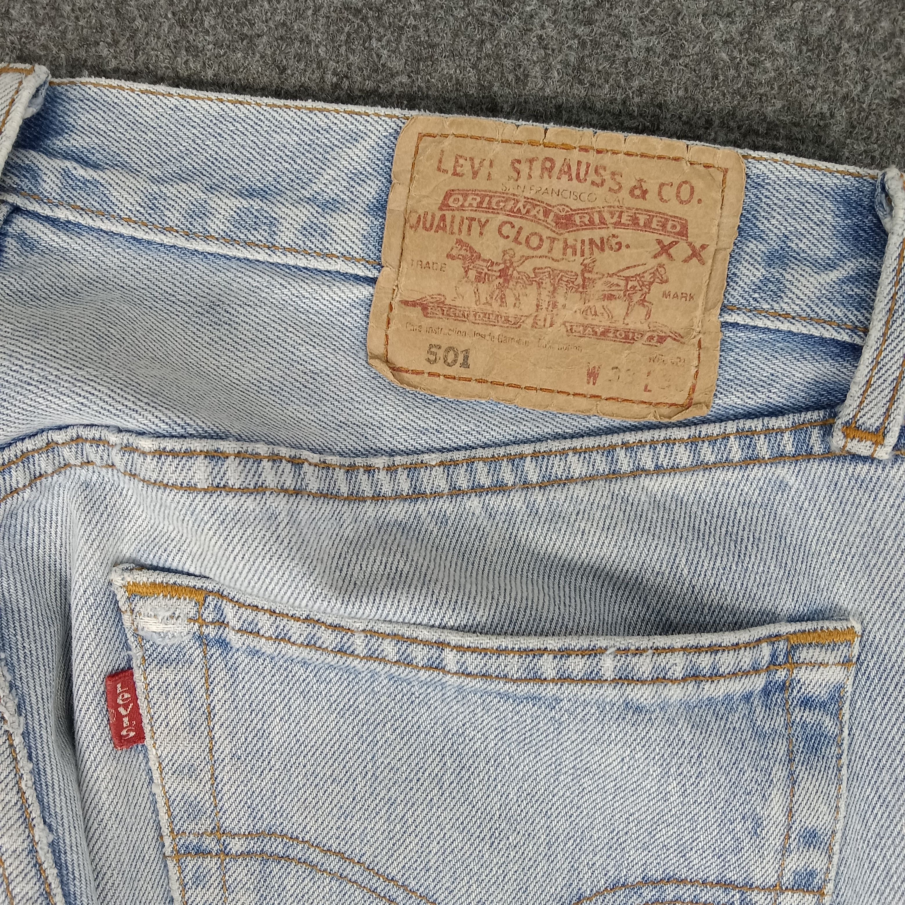 Levi's × Vintage Levi's American Distressed Style Denim Jeans Size US 30 / EU 46 - 8 Thumbnail