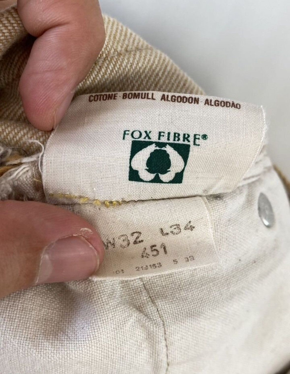 Levi's × Vintage 1999 Levi 451 Fox fibre Made in Italy Size US 32 / EU 48 - 10 Thumbnail