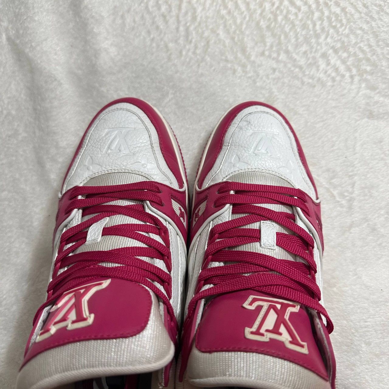 Louis Vuitton Louis Vuitton Trainer White Fuchsia Size US 9 / EU 42 - 3 Thumbnail