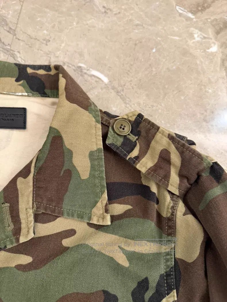 Saint Laurent Paris Saint Laurent Paris Camouflage Embroidered Utility Drawcor Size US S / EU 44-46 / 1 - 5 Thumbnail