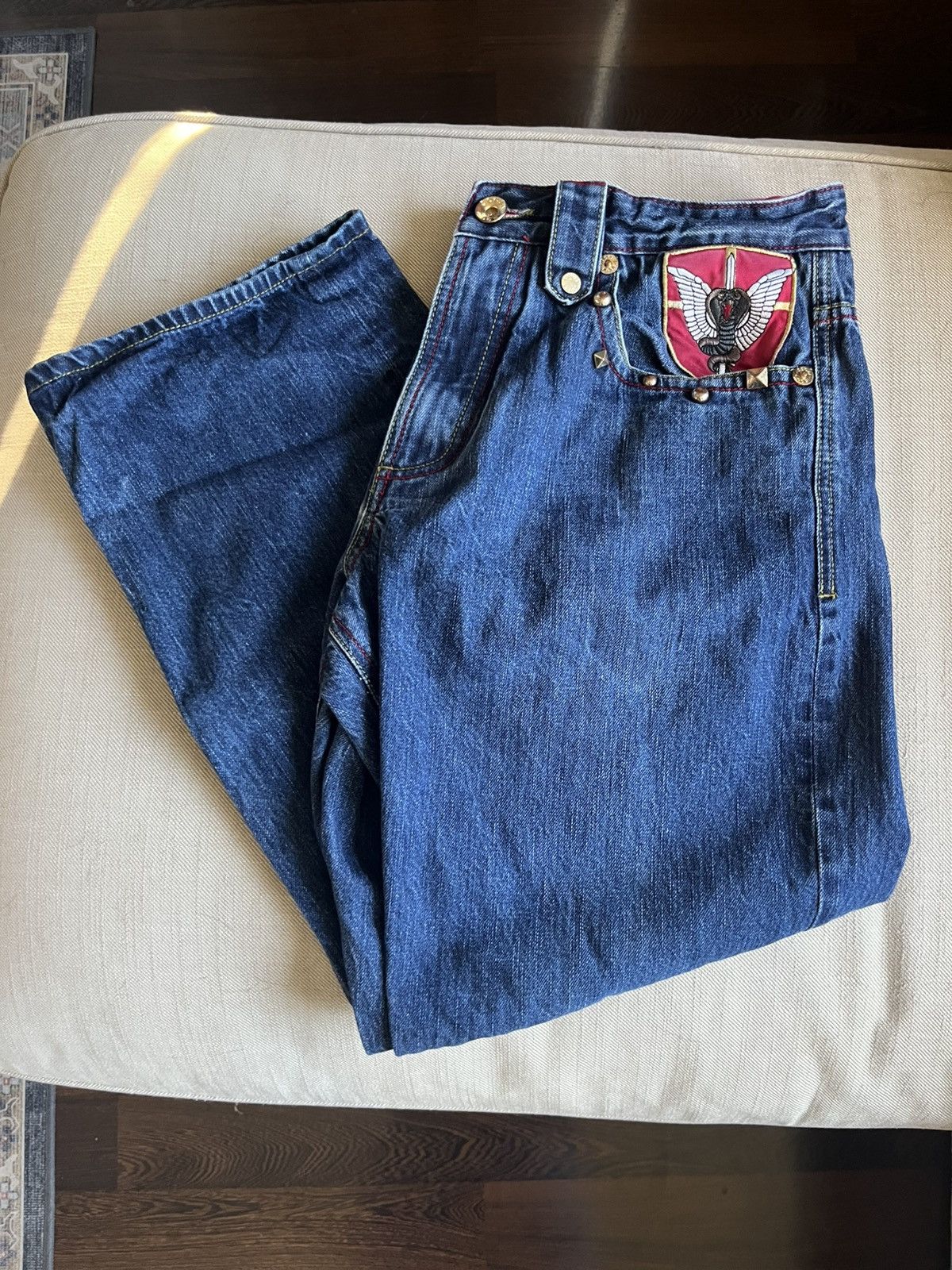Vintage Coogi Embroidered Snake Denim Jeans