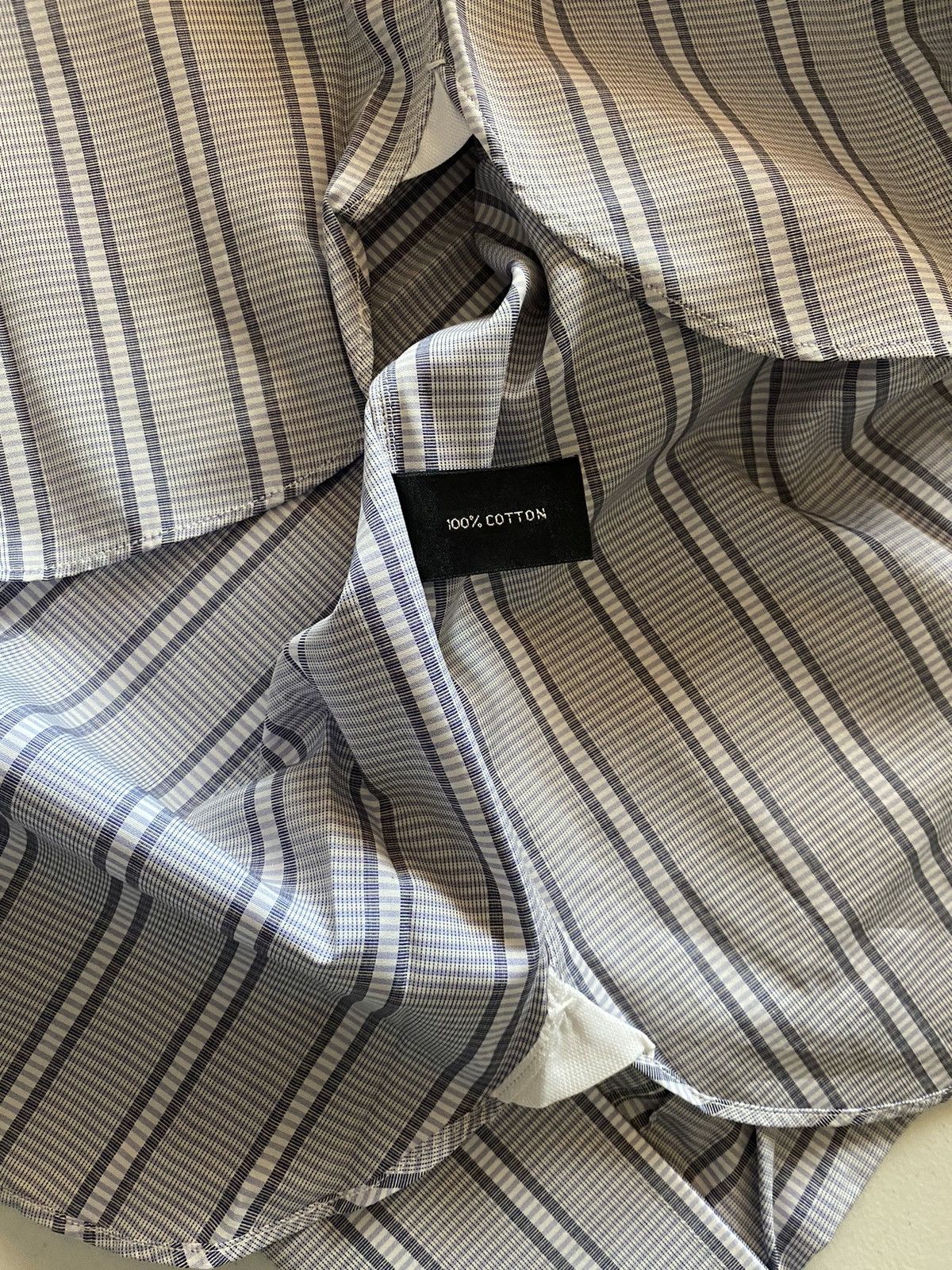 Tom Ford Tom Ford bluish grey French cuff shirt 16.5 42e NEW Size US L / EU 52-54 / 3 - 8 Thumbnail