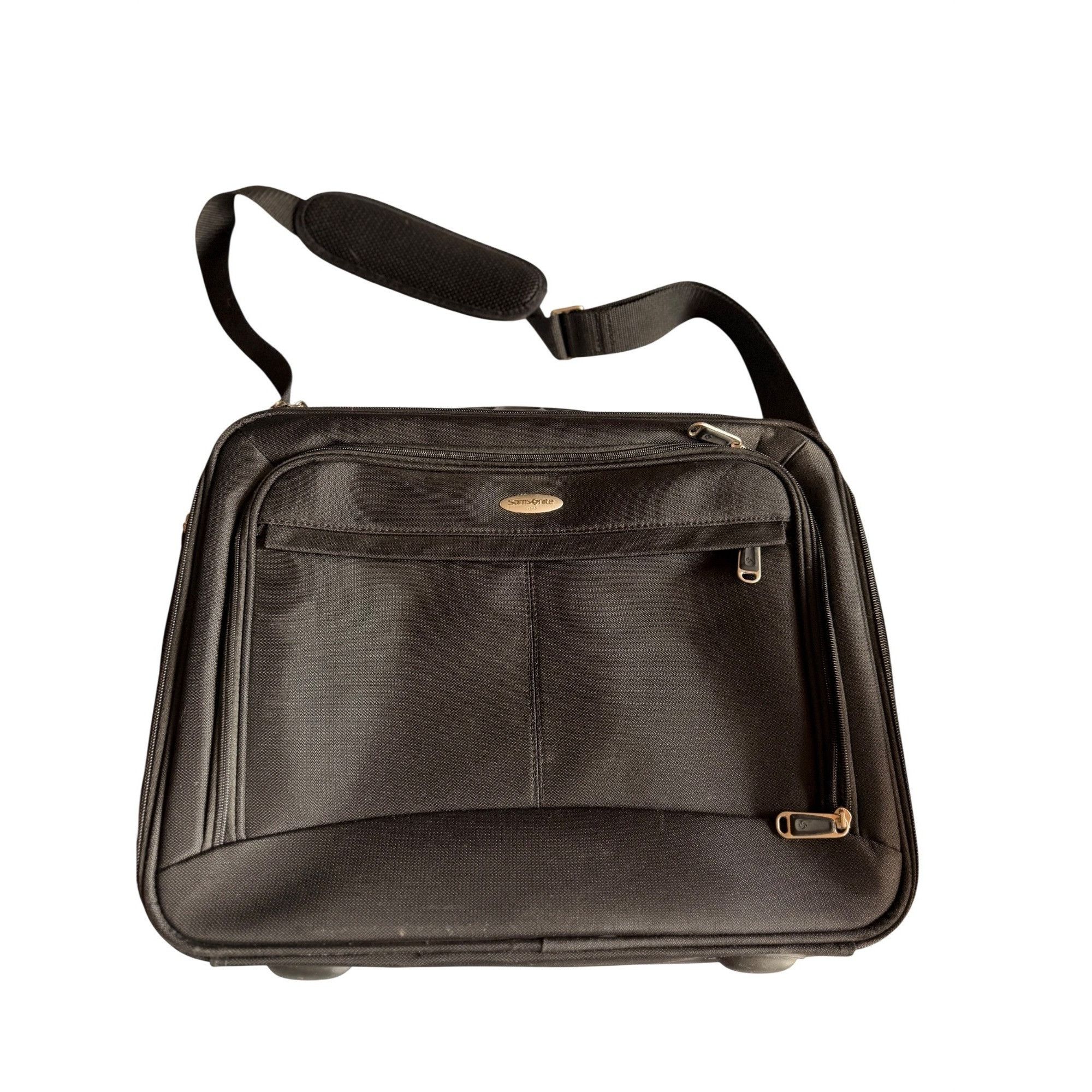 Samsonite Samsonite BlackLaptop Briefcase With Adjustable Shoulder Str Size ONE SIZE - 1 Thumbnail