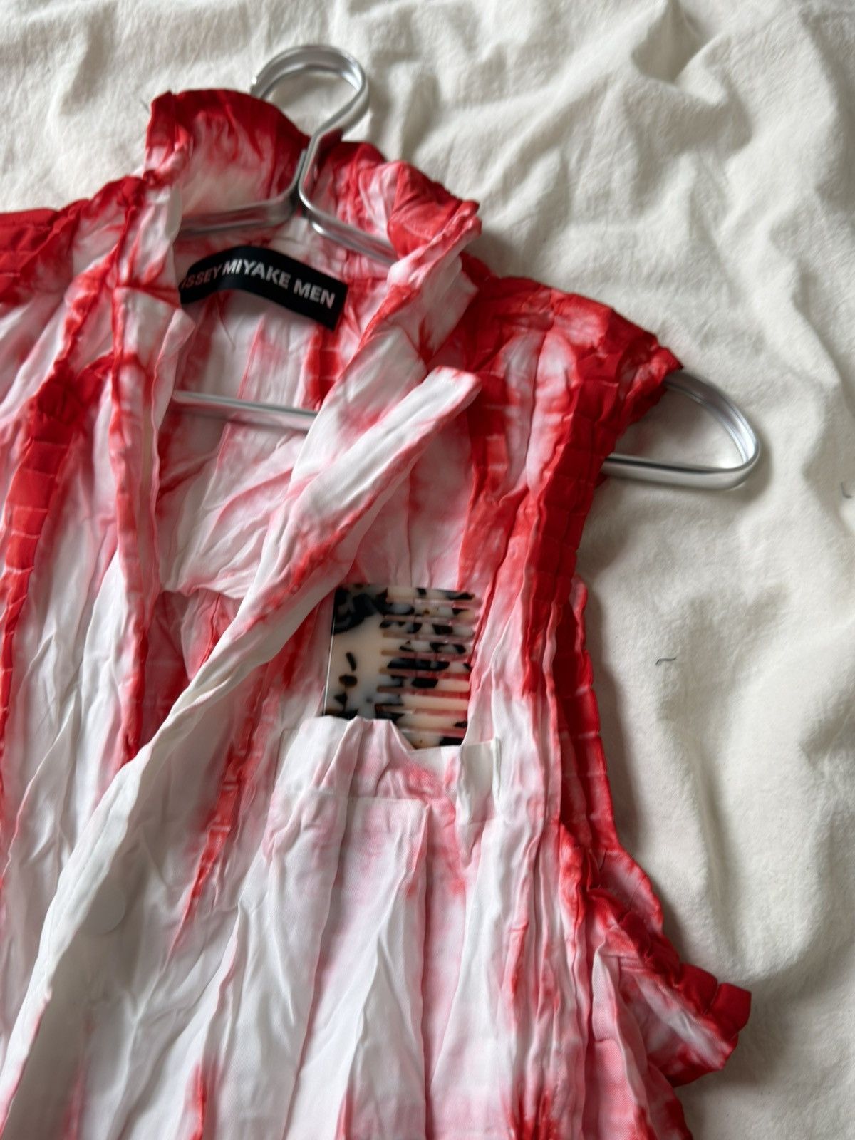 Issey miyake man archive blood vest