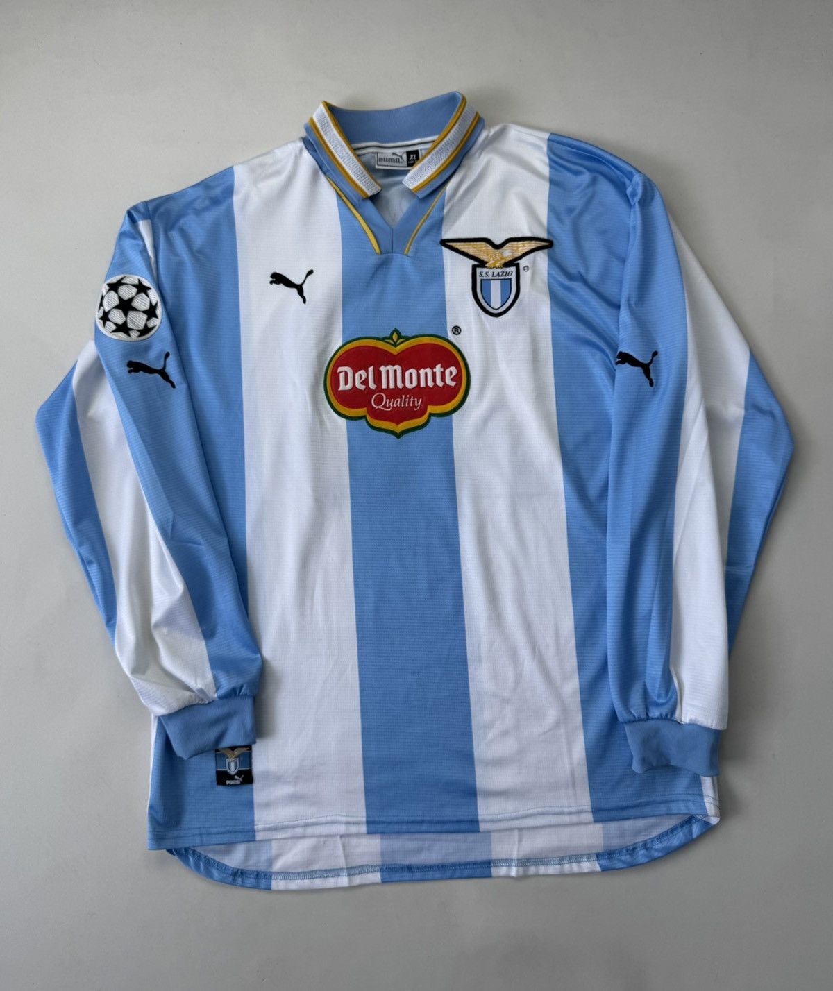 Puma Lazio 99/00 European Home Jersey Original Long Sleeve Veron Size US XL / EU 56 / 4 - 1 Thumbnail