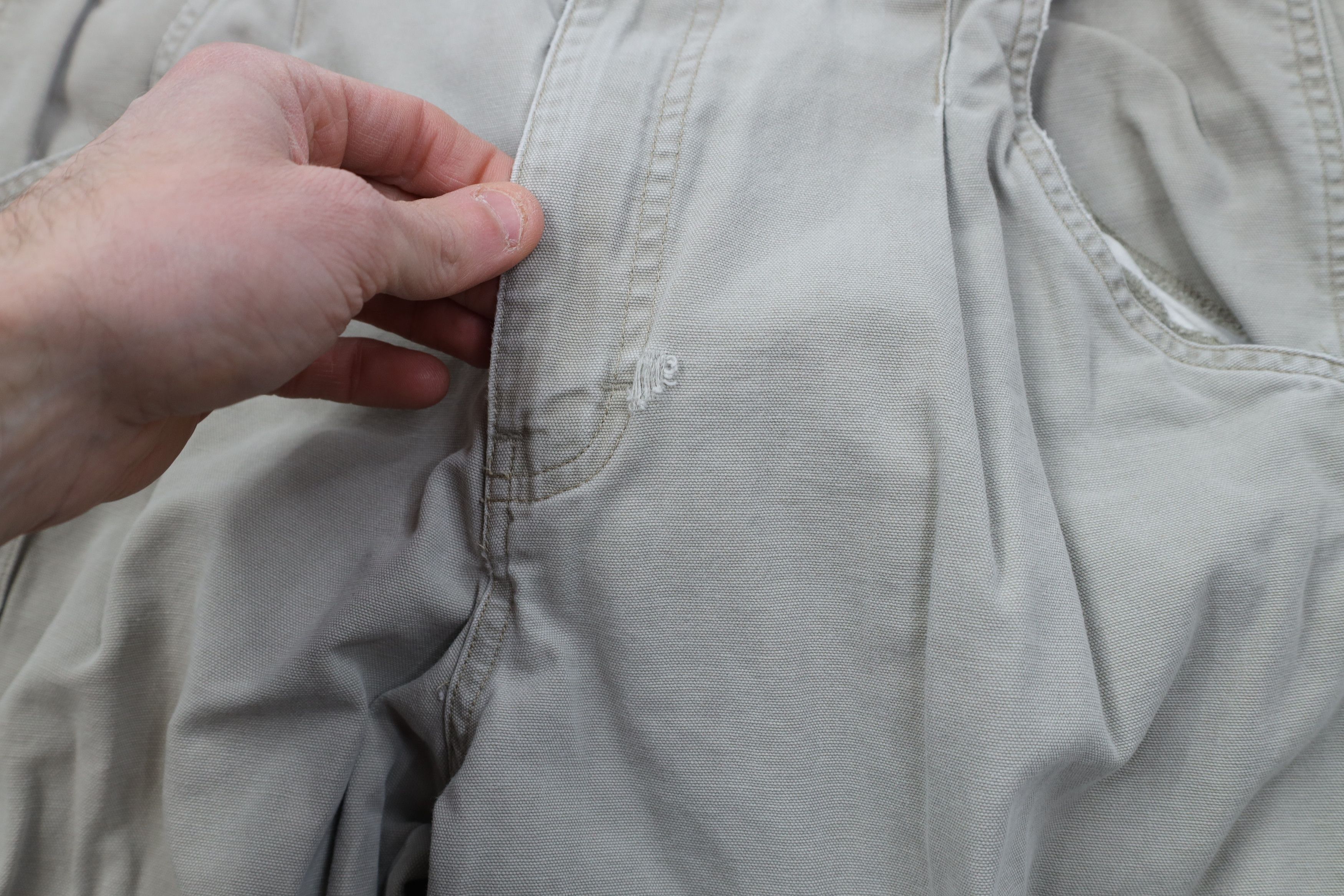 Cabelas Vintage 90s Cabelas Double Knee Wide Leg Cargo Pants Canvas Size US 33 - 10 Thumbnail