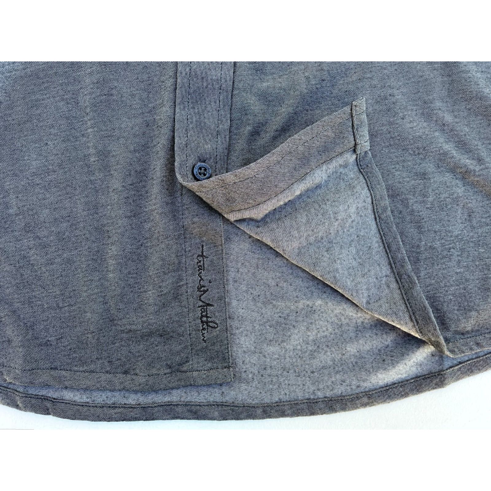 TravisMathew VINTAGE Travis Mathew Button-Up Shirt Stretch XL Gray Cotton Polyester Blend Knit Men Button-Down Casual Shirt Mens Size US XL / EU 56 / 4 - 6 Thumbnail