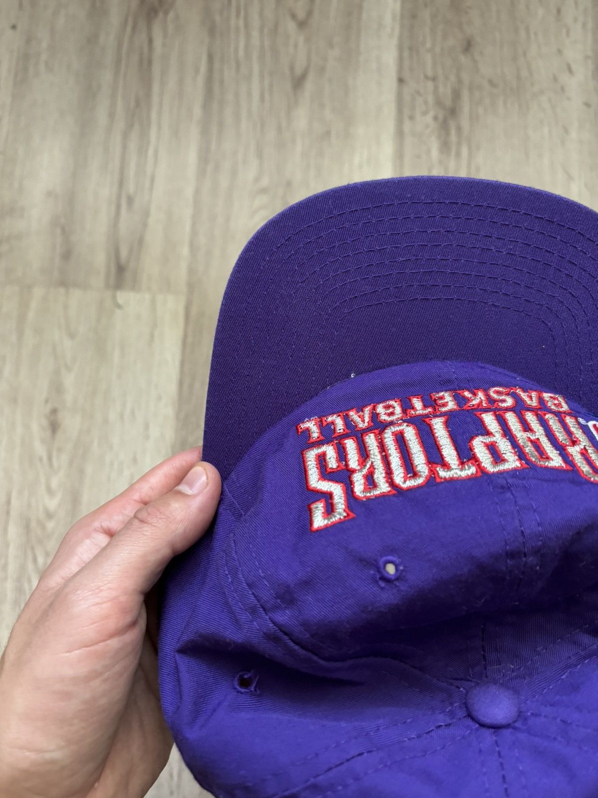 Champion vintage 1990s Toronto Raptors NBA Sports Vtg purlpe Size ONE SIZE - 7 Thumbnail