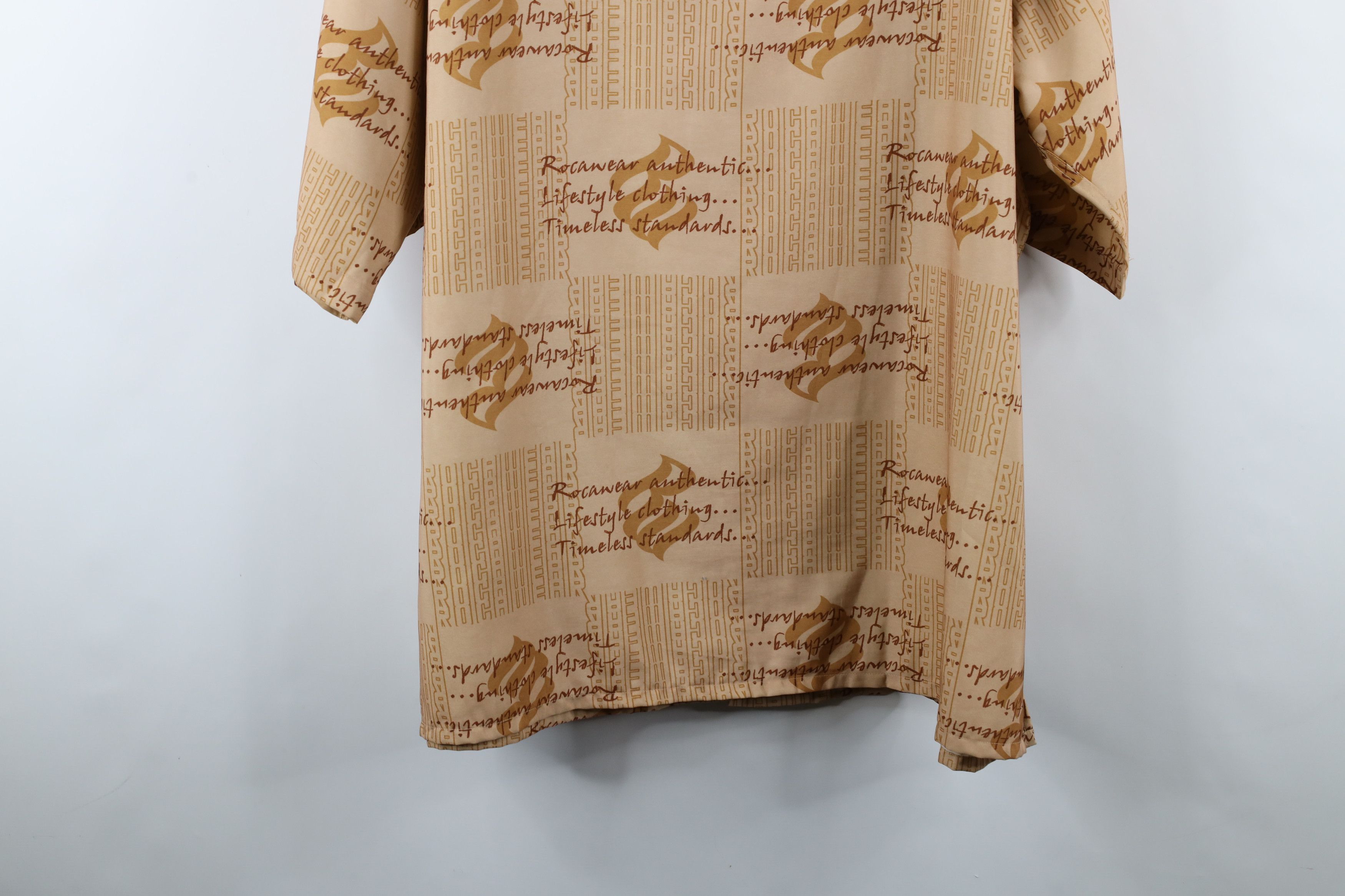 Rocawear × Vintage Vintage 90s Y2K Rocawear Hip Hop All Over Print Button Shirt Size US XXL / EU 58 / 5 - 15 Thumbnail