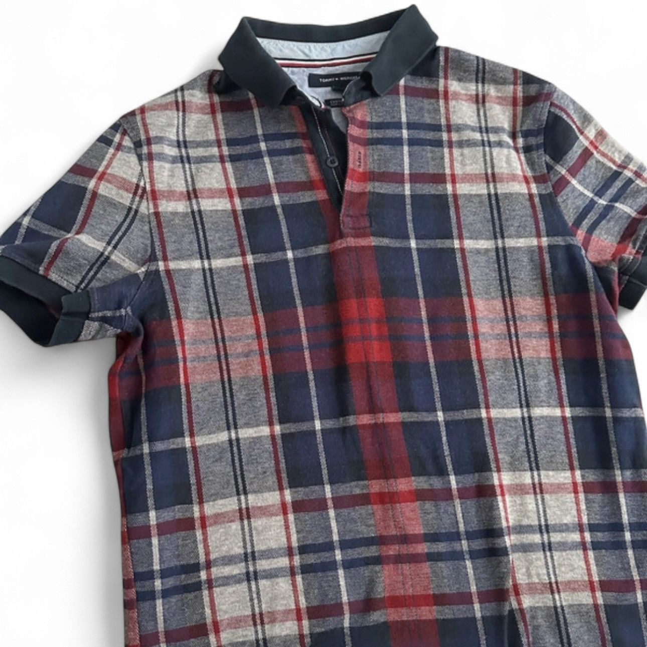 Tommy Hilfiger Tommy Hilfiger Checkered Custom Fit Polo Size M / US 6-8 / IT 42-44 - 3 Thumbnail