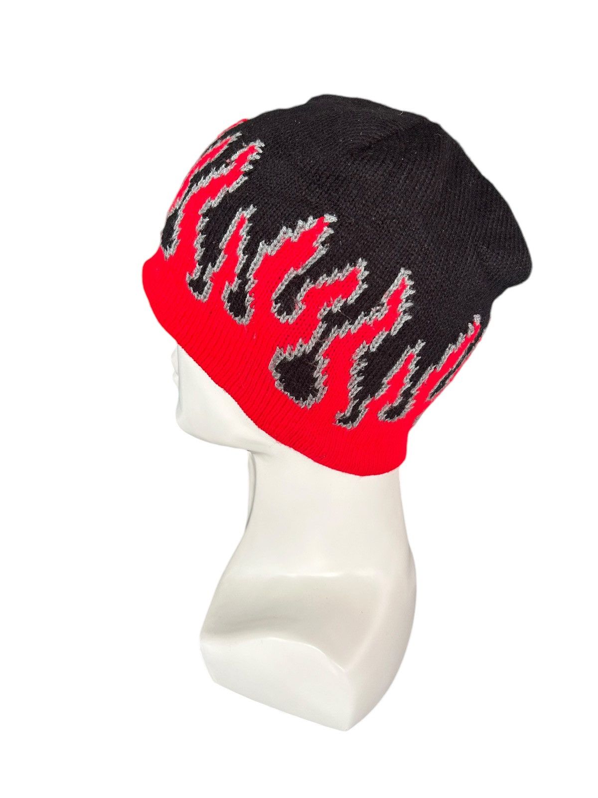 Japanese Brand × Kapital × Vintage Y2k Style Flame Beanie Hats snowcap ☠️☠️ Size ONE SIZE - 3 Thumbnail