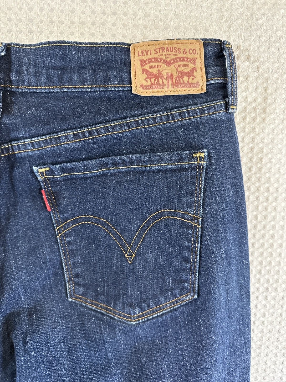 Levi's Levi Jeans Straight Fit Straight Leg Sleek Blue Size 32" / US 10 / IT 46 - 6 Thumbnail