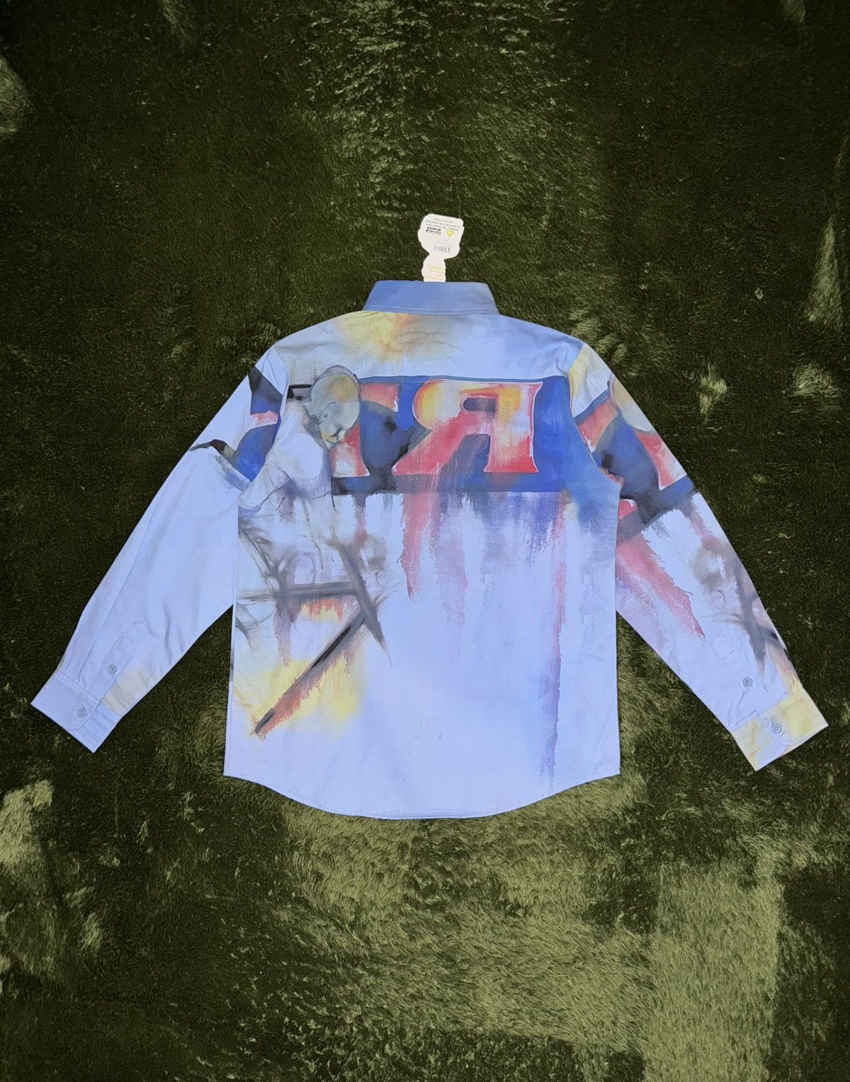 KidSuper [M] KIDSUPER studio Portrait Printed Cotton Shirt Blue Size US M / EU 48-50 / 2 - 9 Thumbnail