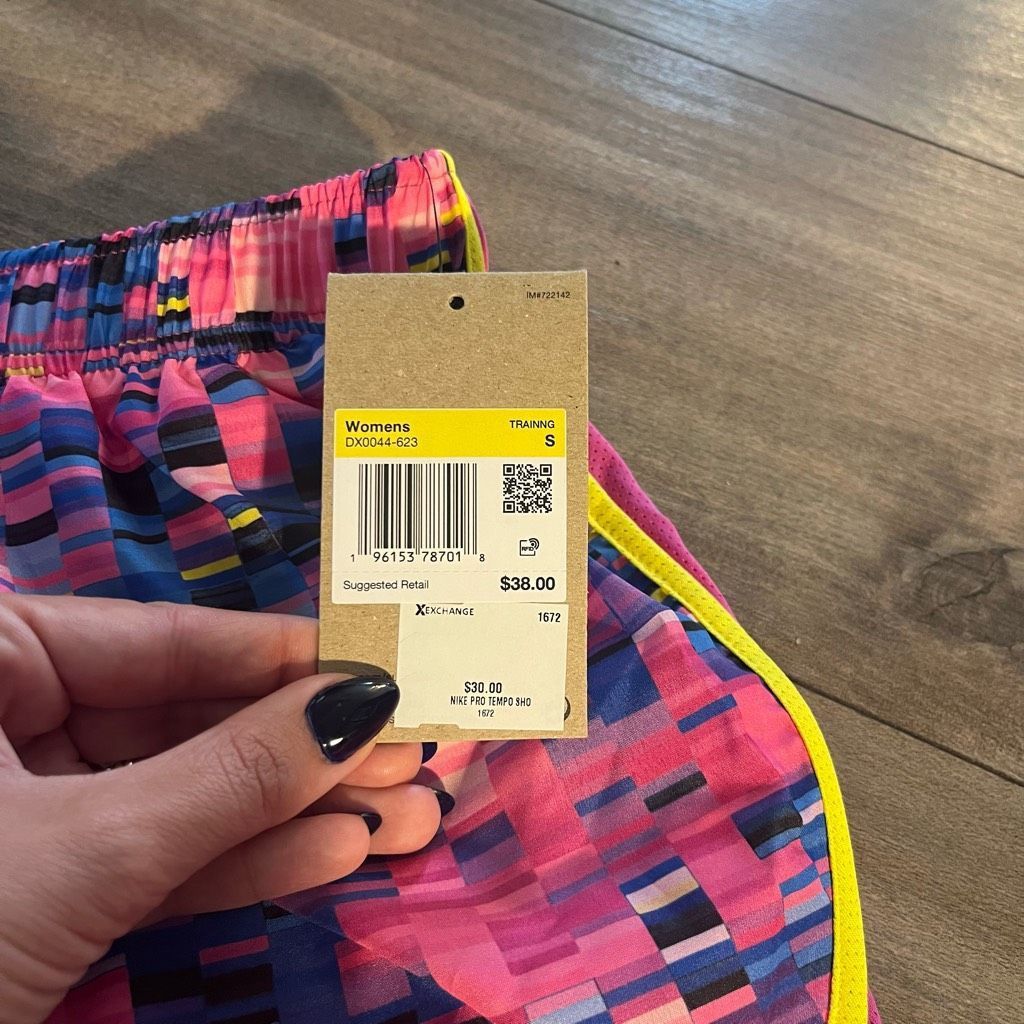 Nike Nike Pink Pattern Athletic Workout Shorts Women Small Bin B- Size 26" / US 2 / IT 38 - 3 Thumbnail