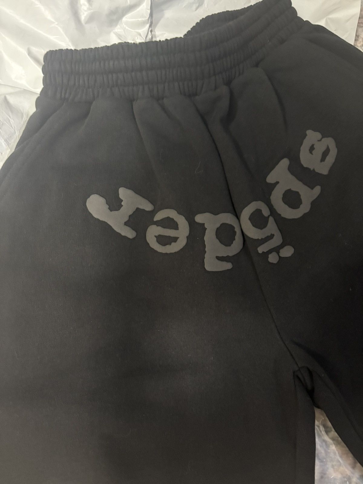 Sp5der Sp5der OG Web V2 Phantom Sweatshort 'Black' Size US 26 / EU 42 - 5 Thumbnail
