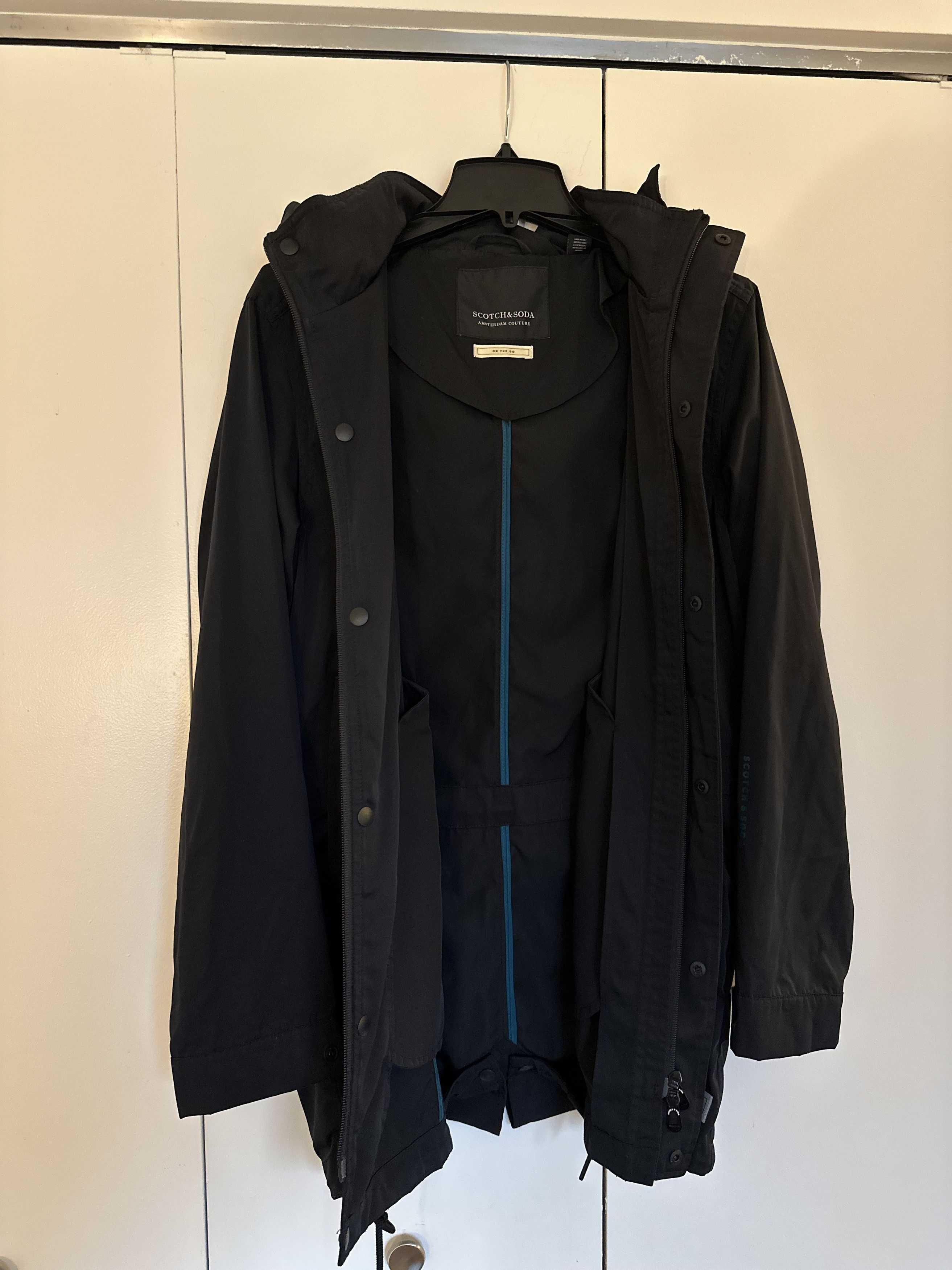 Scotch & Soda Scotch & Soda Black Technical Hooded Parka Size US S / EU 44-46 / 1 - 6 Thumbnail