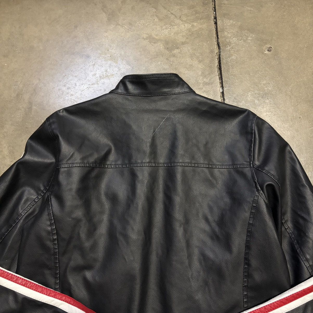 Wilsons Leather Vintage Wilsons Leather Biker Jacket Moto Cafe Racer Striped Size US M / EU 48-50 / 2 - 9 Thumbnail