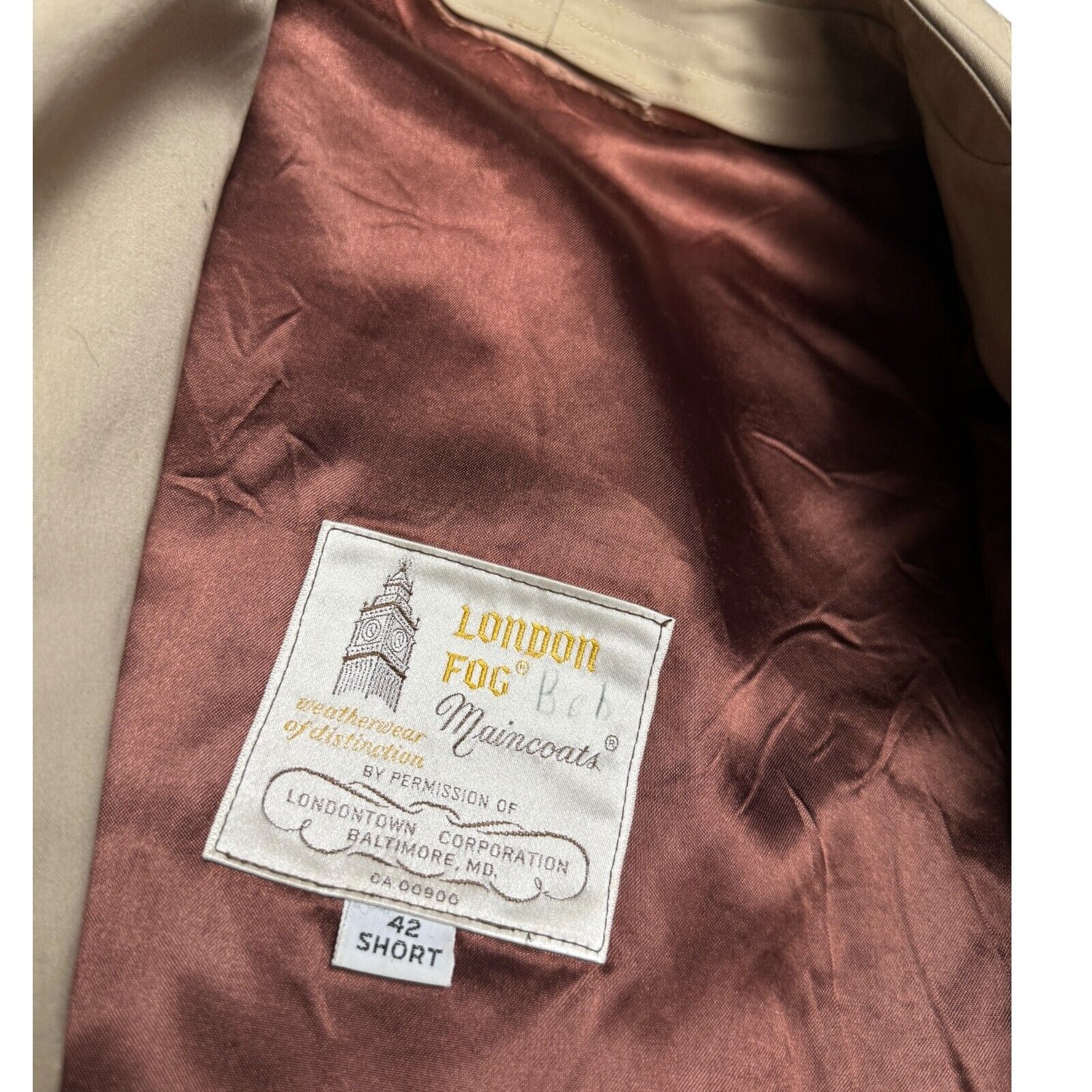 London Fog LONDON FOG MAINCOATS Vintage Retro Casual Trench Coat 42S Size US L / EU 52-54 / 3 - 5 Thumbnail
