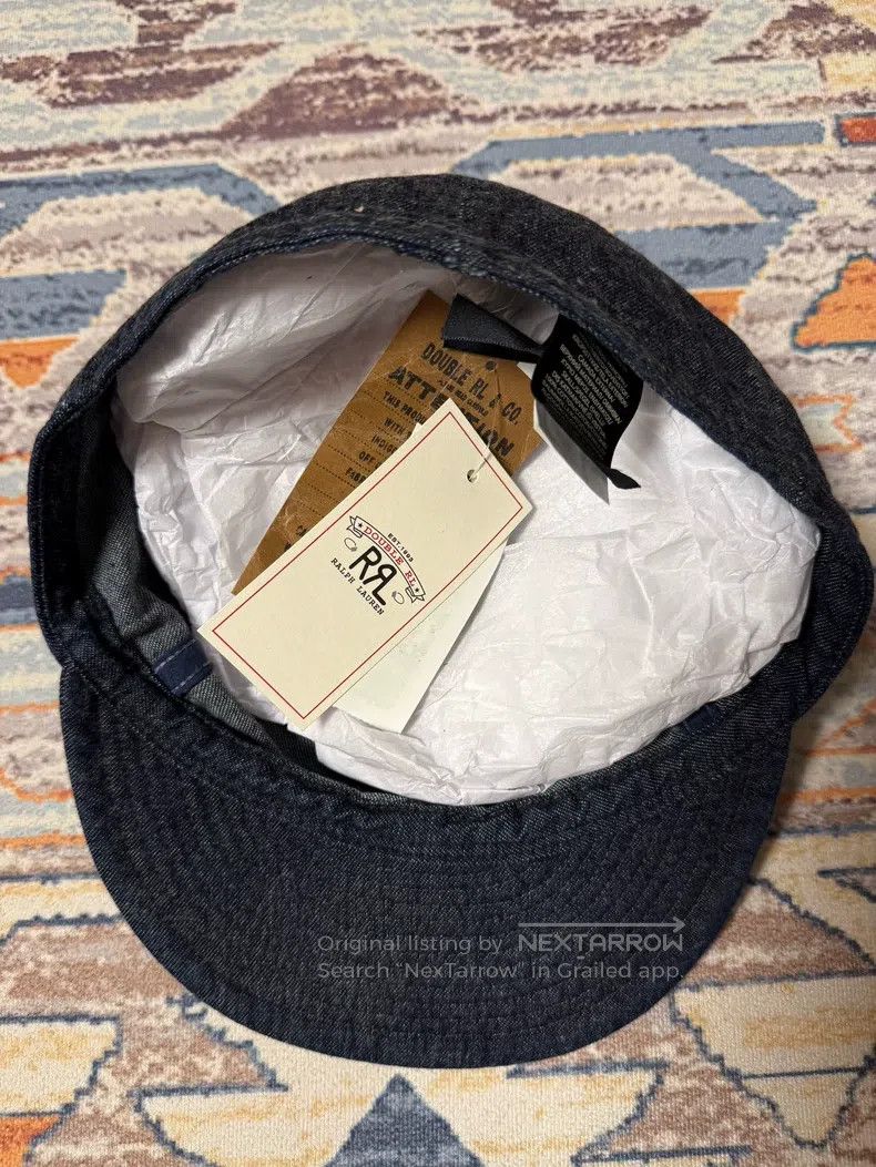 RRL Ralph Lauren RRL Ralph Lauren Classic indigo cotton denim hat RL93749 Size ONE SIZE - 5 Thumbnail
