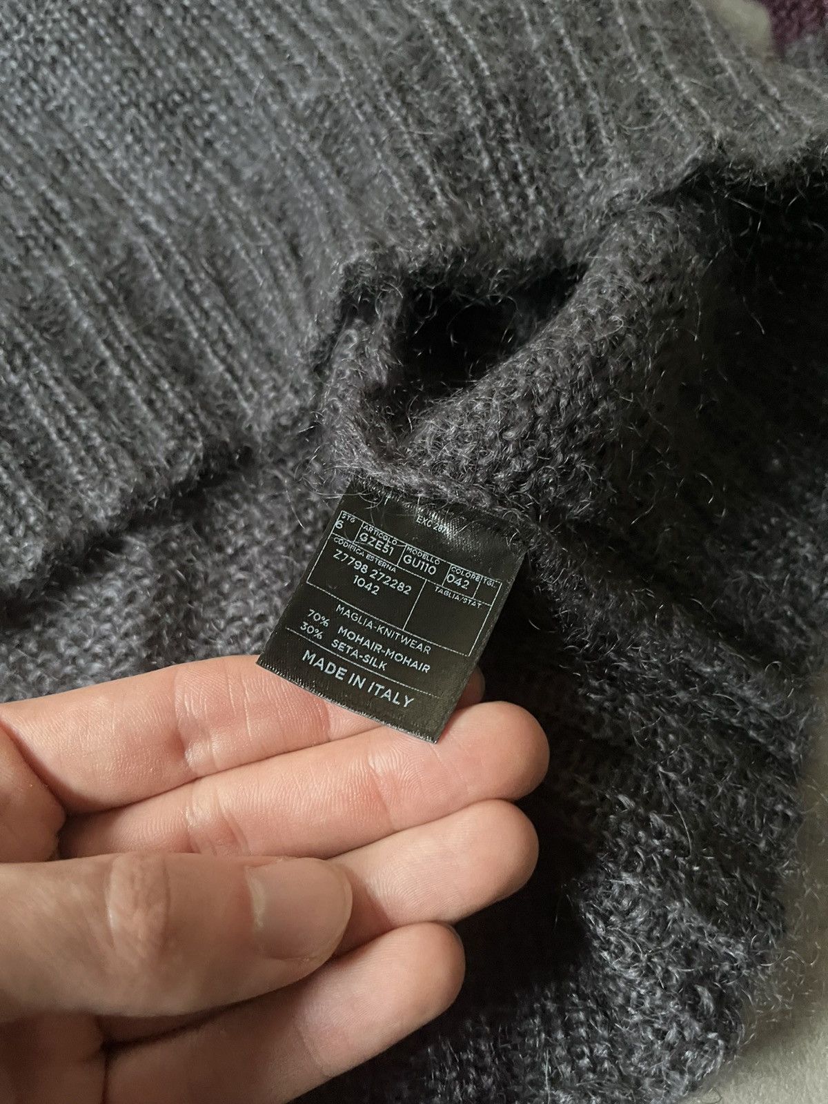 Gucci Gucci F/W 2011 Mohair Silk blend fuzzy sweater Size US L / EU 52-54 / 3 - 8 Thumbnail