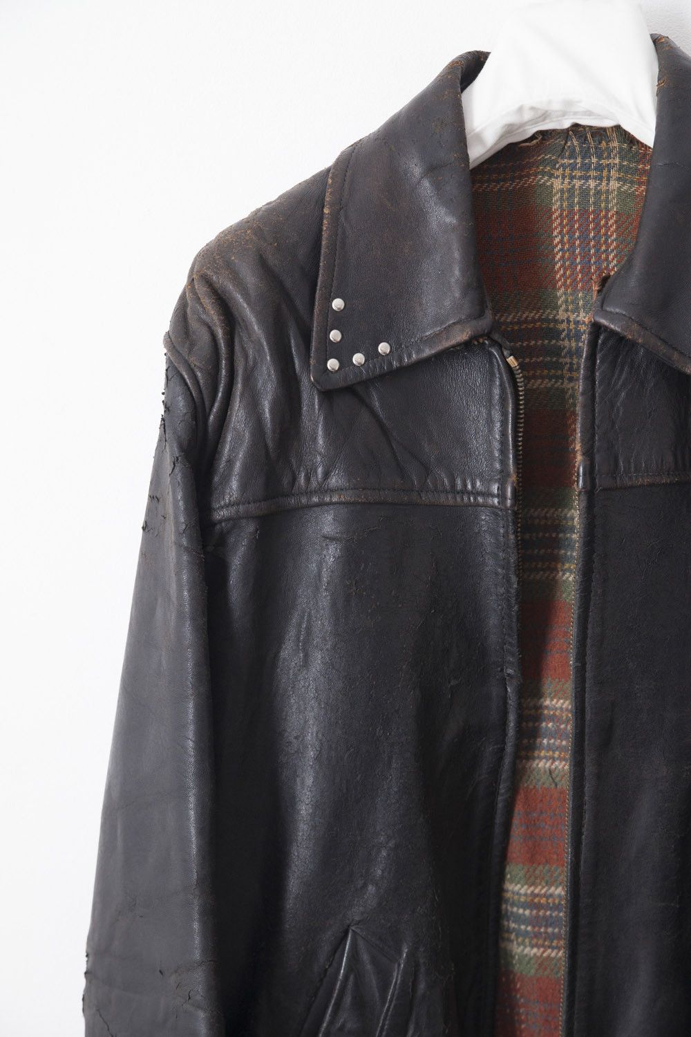 Vintage 1960's French leather rider jacket xx Size US M / EU 48-50 / 2 - 2 Thumbnail