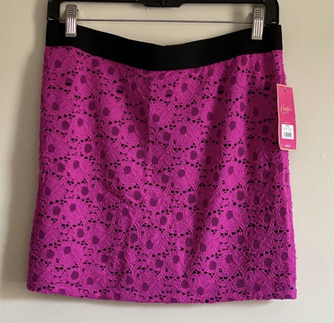 Other CANDIE’S FLORAL LACE MINI SKIRT Size 31" - 6 Thumbnail