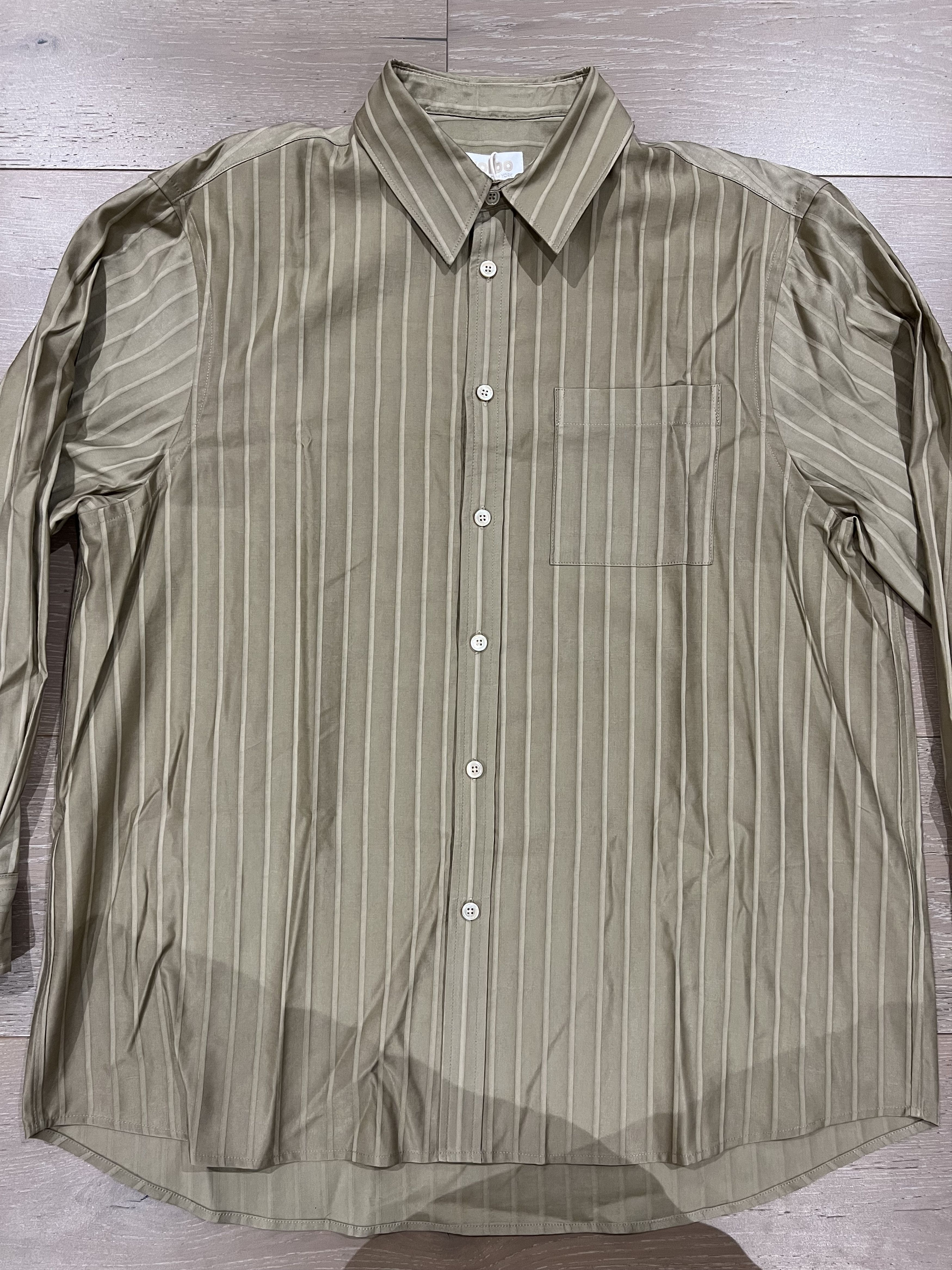 Colbo 💚 1/19 Colbo NYC TK Shirt Sheen Golden Stripe Medium NEW Size US M / EU 48-50 / 2 - 7 Thumbnail