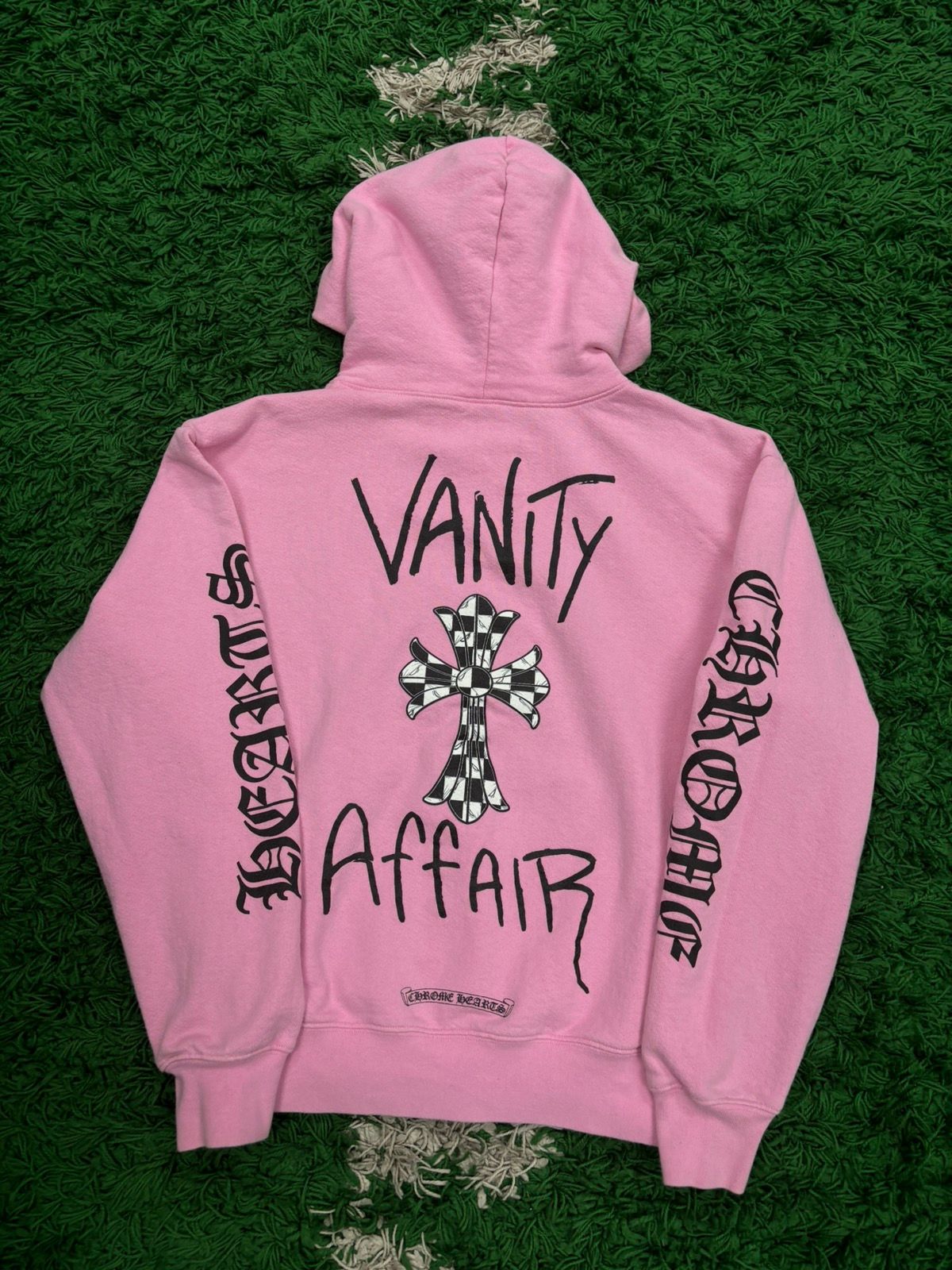 Pre-owned Chrome Hearts Vanity Affair Pink Hoodie Small