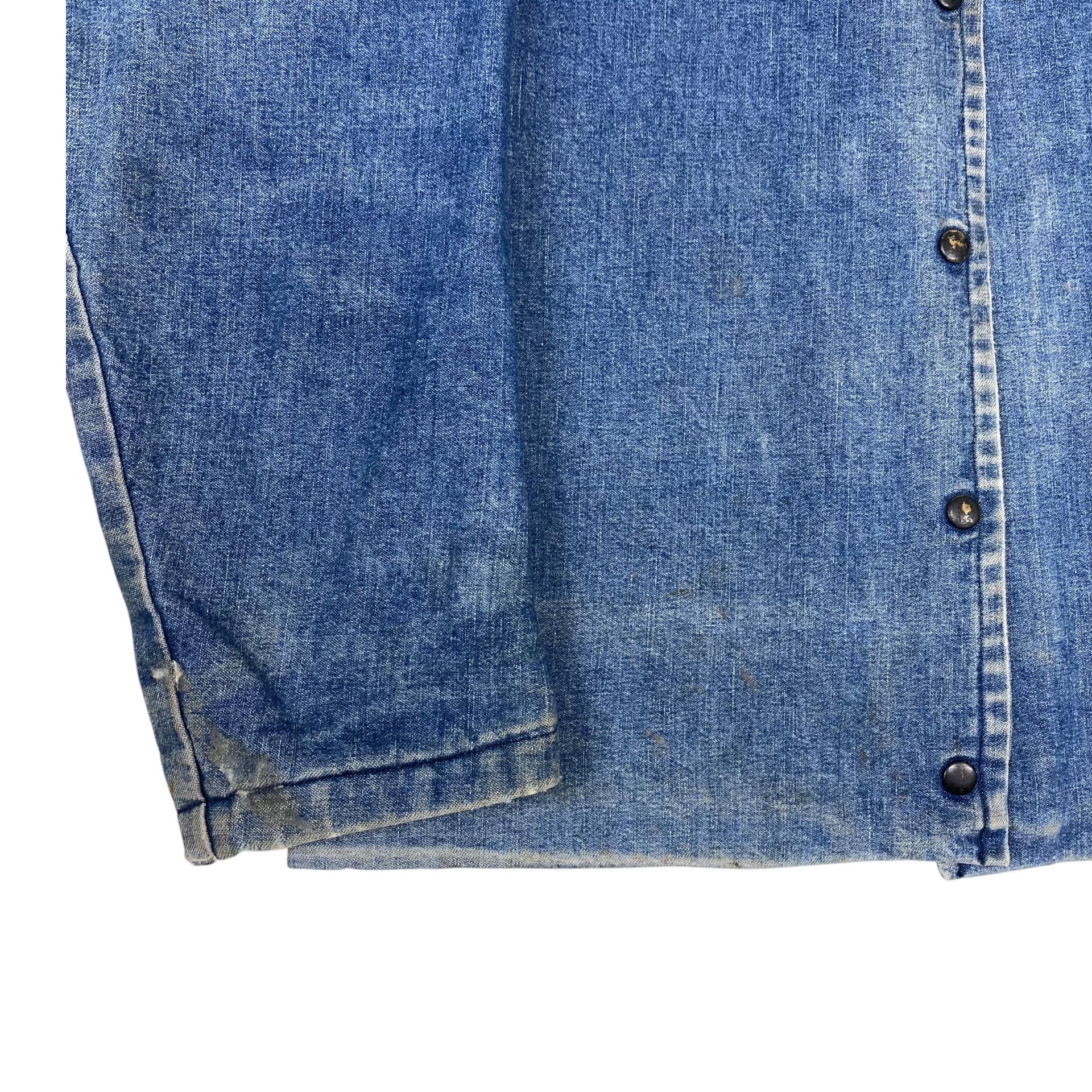 Vintage RARE💥60s USA UNKNOWN WORKER BLANKET DENIM JACKET Size US M / EU 48-50 / 2 - 6 Thumbnail
