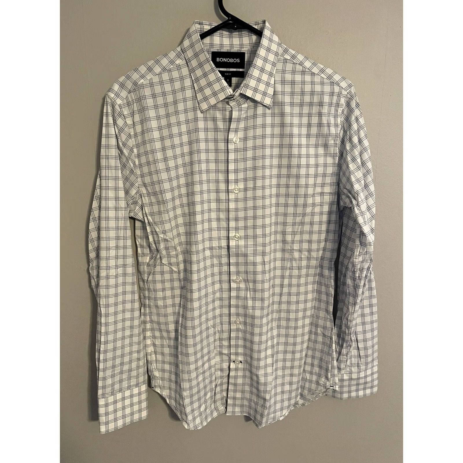 Bonobos Bonobos Slim Fit L/S Button Up Nylon Stretch Performance Dress Shirt - Men's S Size 36R - 2 Thumbnail