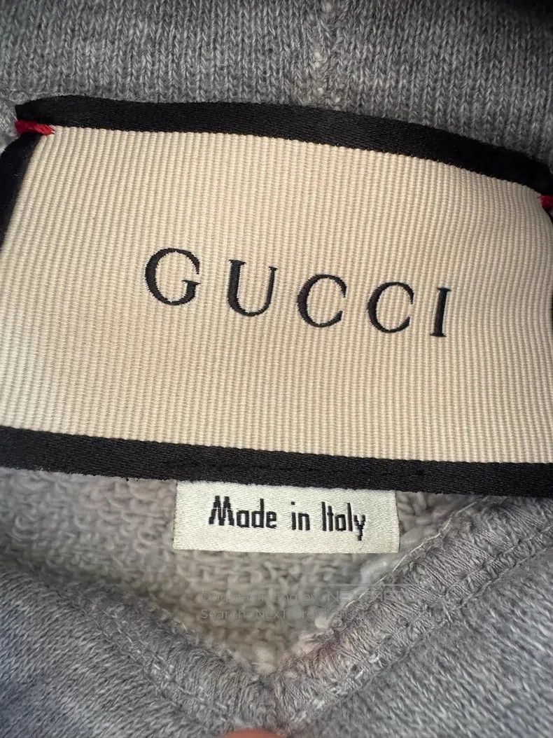 Gucci Gucci Hooded sweatshirt with tiger head embroidery Size US S / EU 44-46 / 1 - 3 Thumbnail