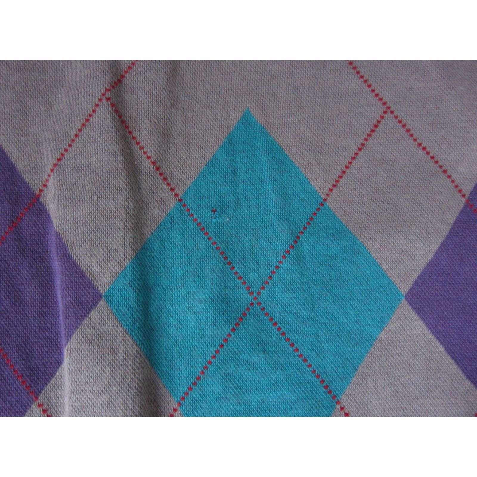 Vintage VINTAGE Gore Tex Sweater Mens Large Brown Blue XCR Argyle Golf Adult Etonic Size US L / EU 52-54 / 3 - 3 Thumbnail