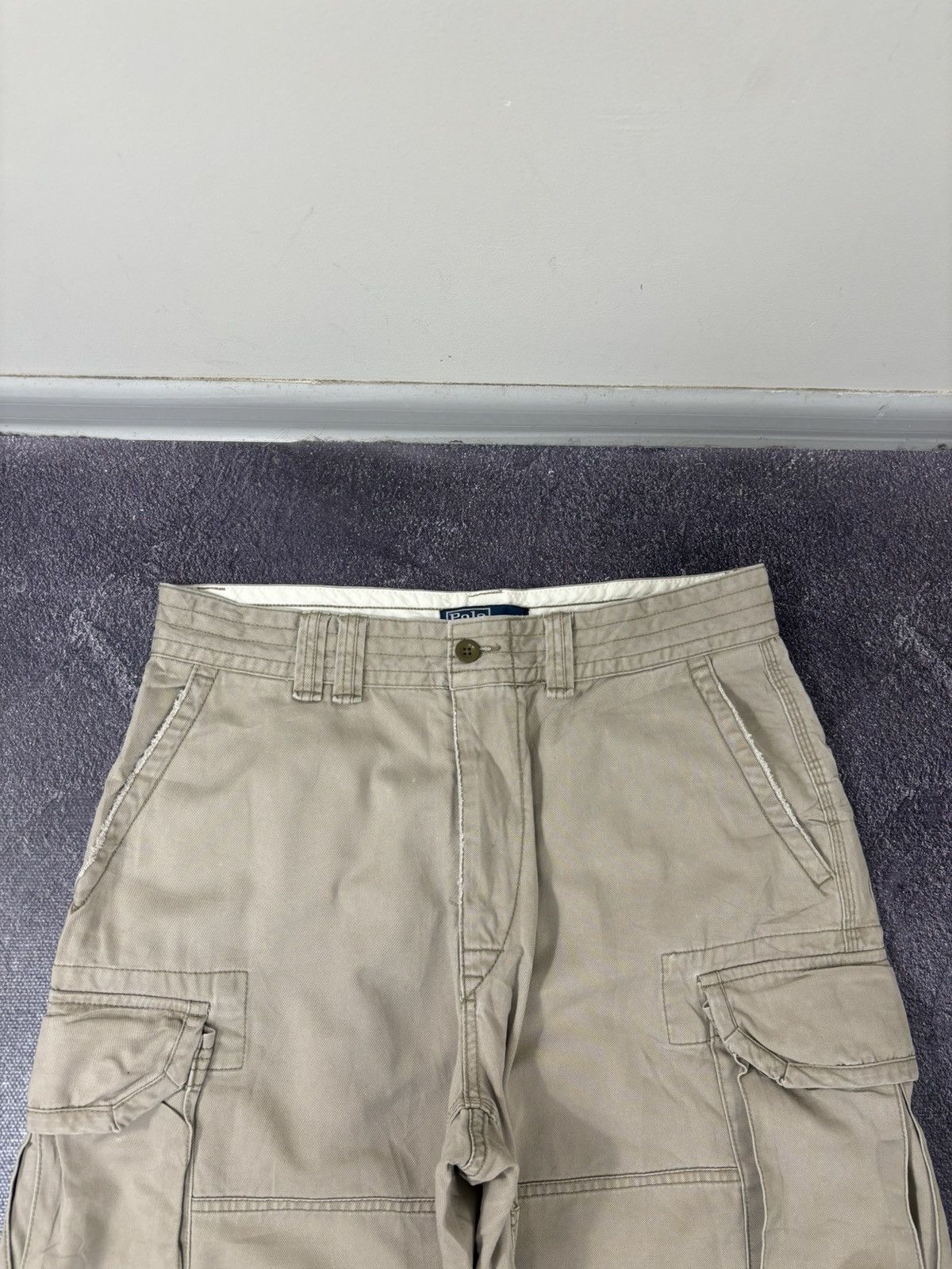 Polo Ralph Lauren Vintage Polo Ralph Lauren Y2K Military Utility Cargo Shorts Size US 33 - 4 Thumbnail