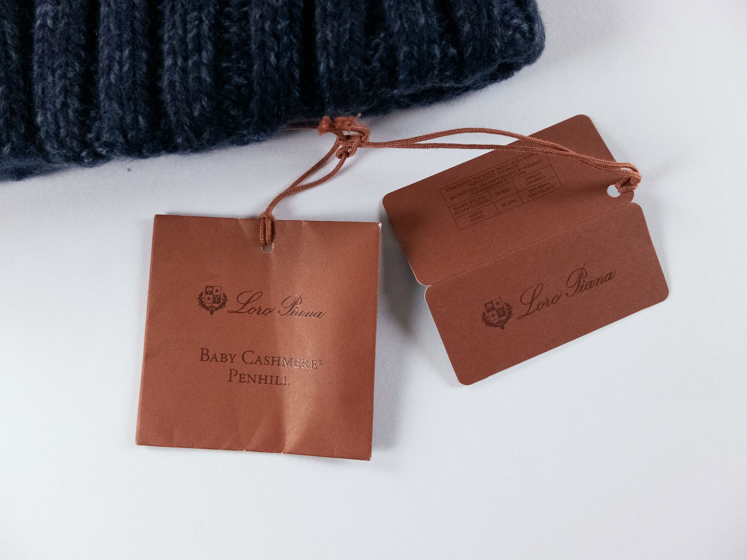 Loro Piana LORO PIANA Penhill navy blue baby cashmere beanie hat Size ONE SIZE - 2 Thumbnail